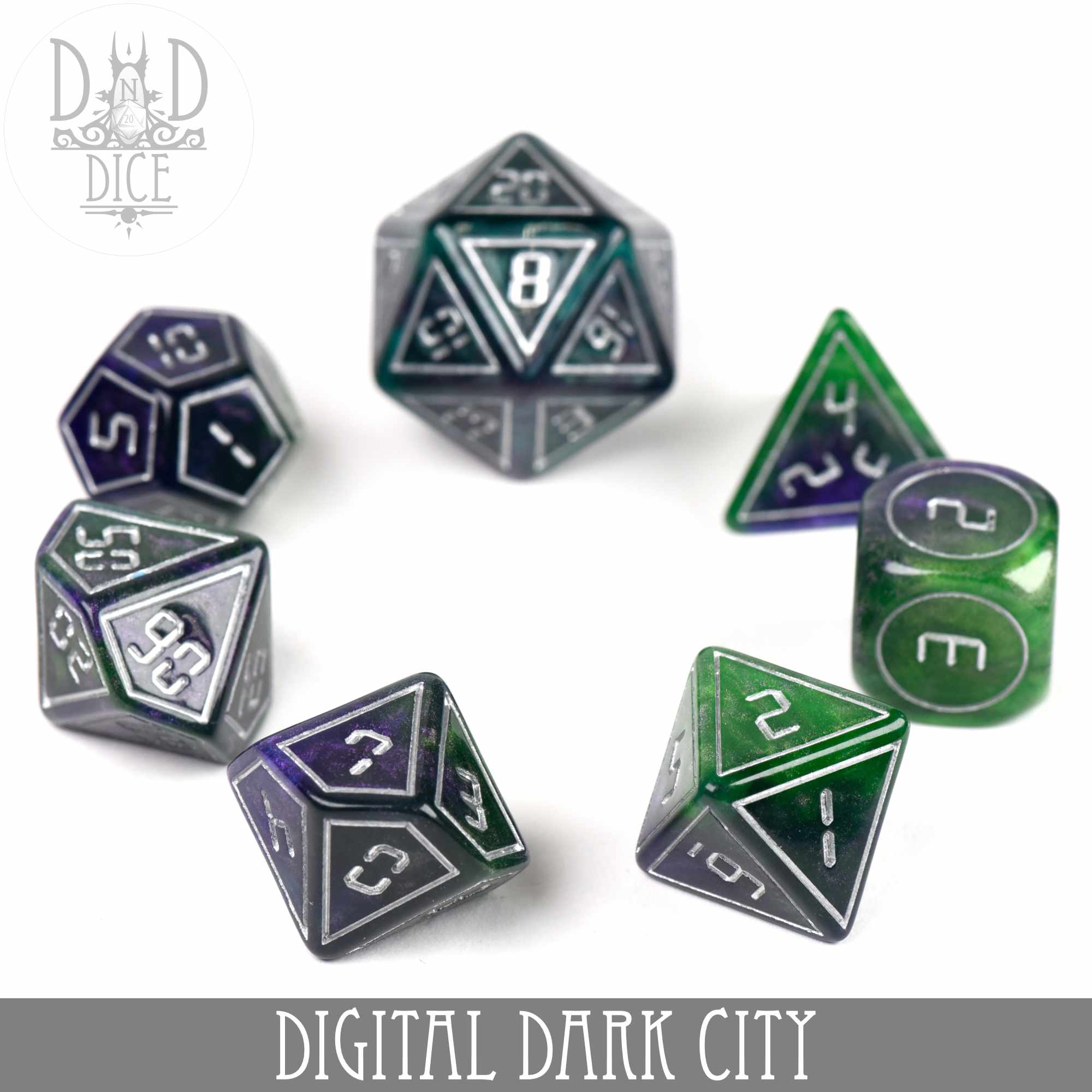 Digital Dark City Dice Set