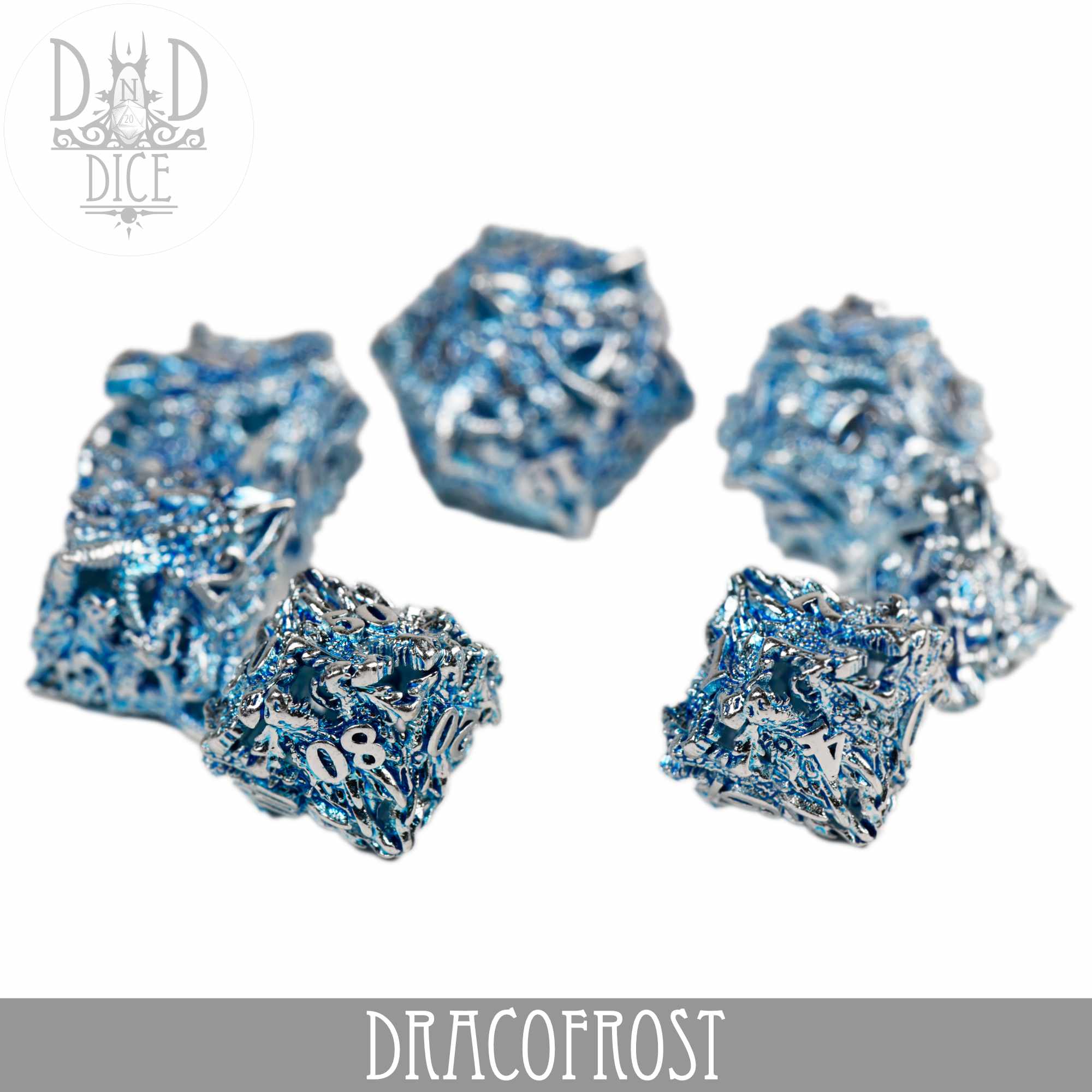 Dracofrost Metal Dice Set (Gift Box)