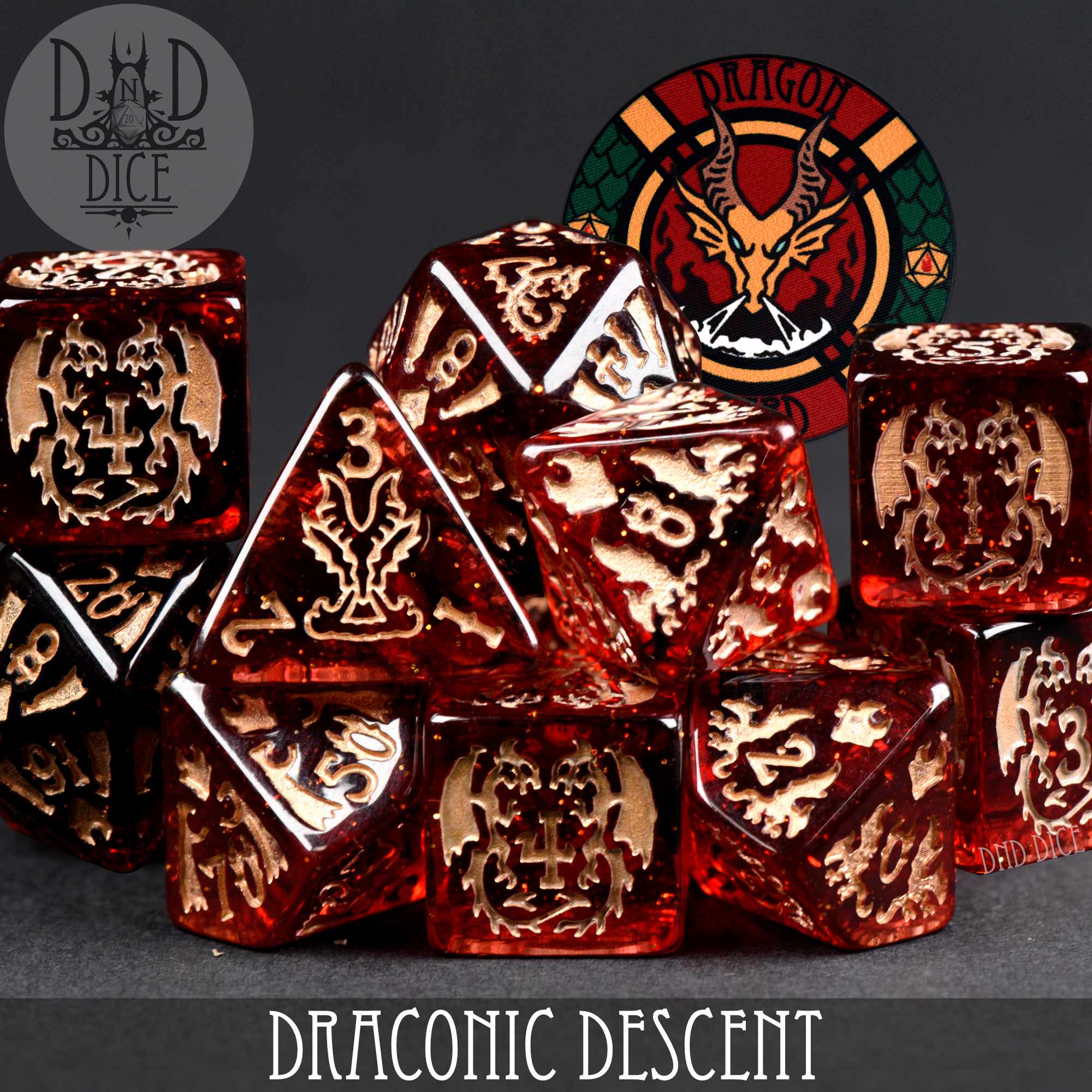 Draconic Descent 11 Dice Set