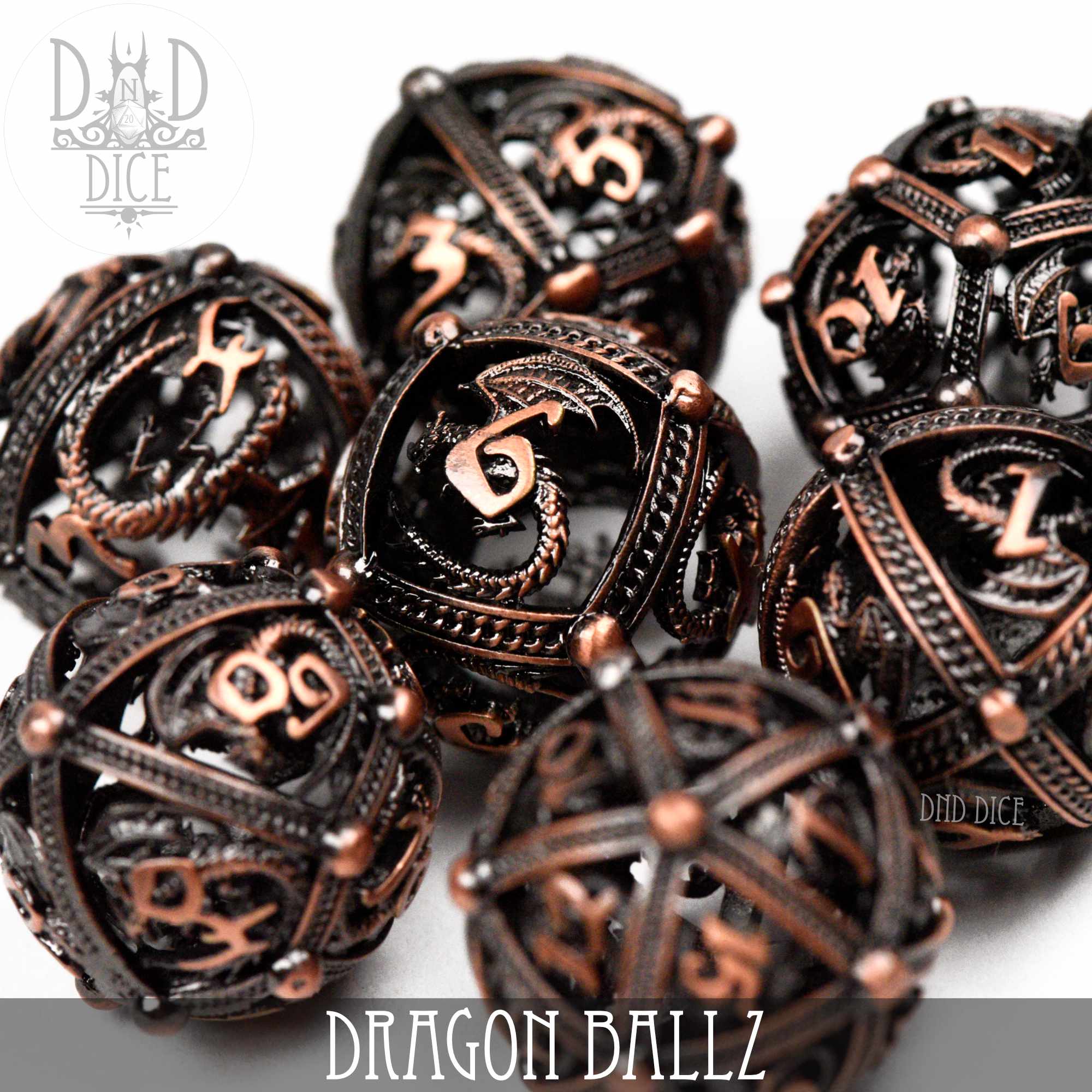 Dragon Ballz Hollow Metal Dice Set (Gift Box)