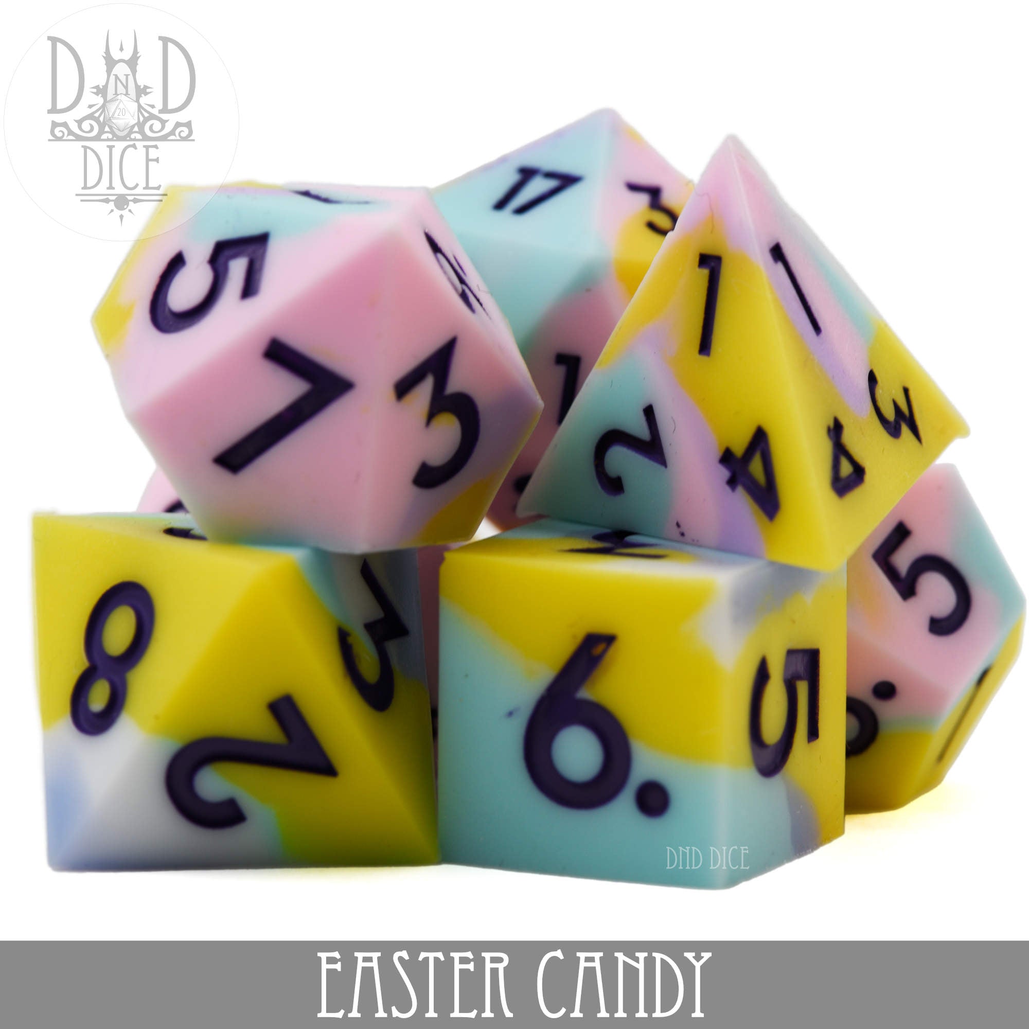 Easter Candy Silicone Dice Set