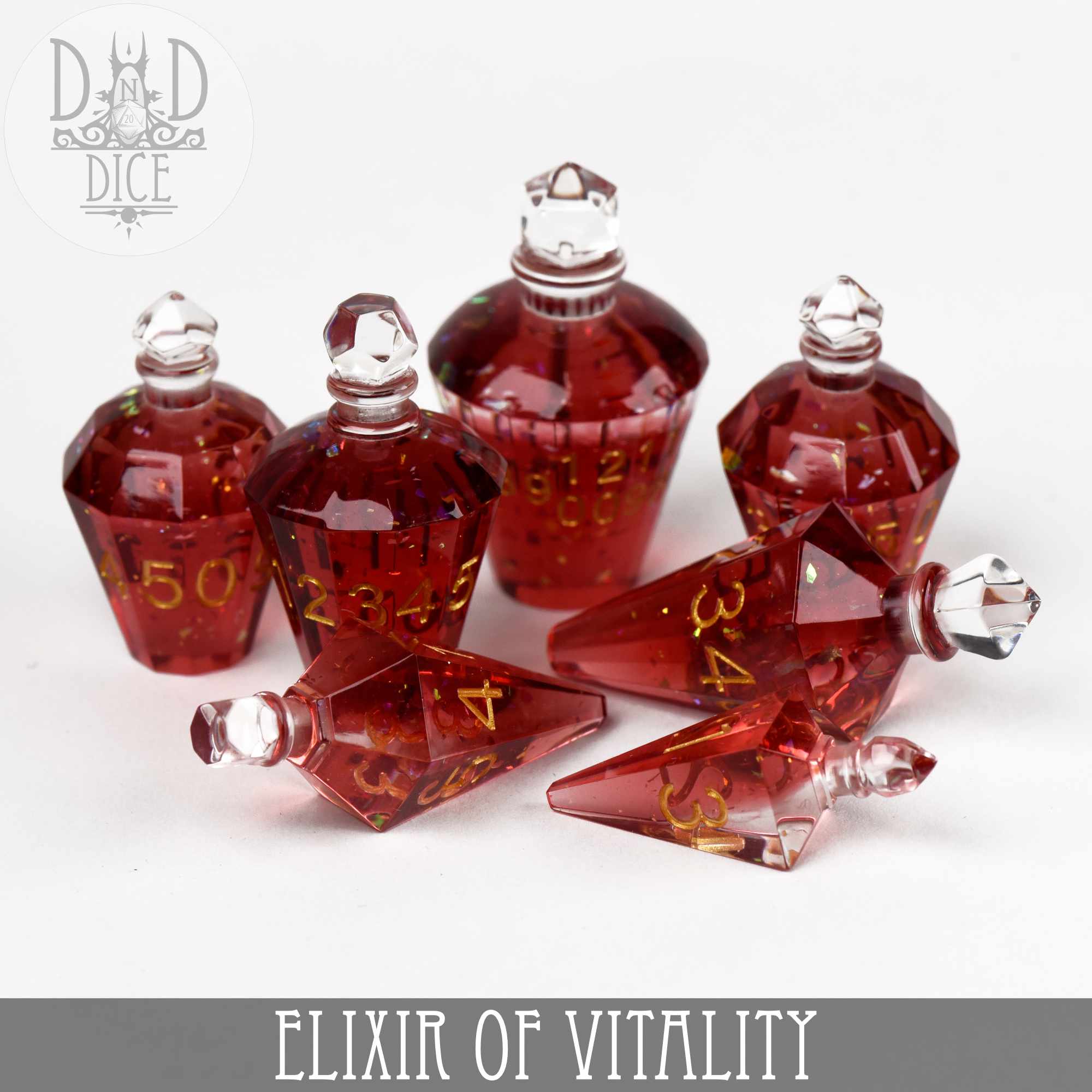 Elixir of Vitality Handmade Dice Set