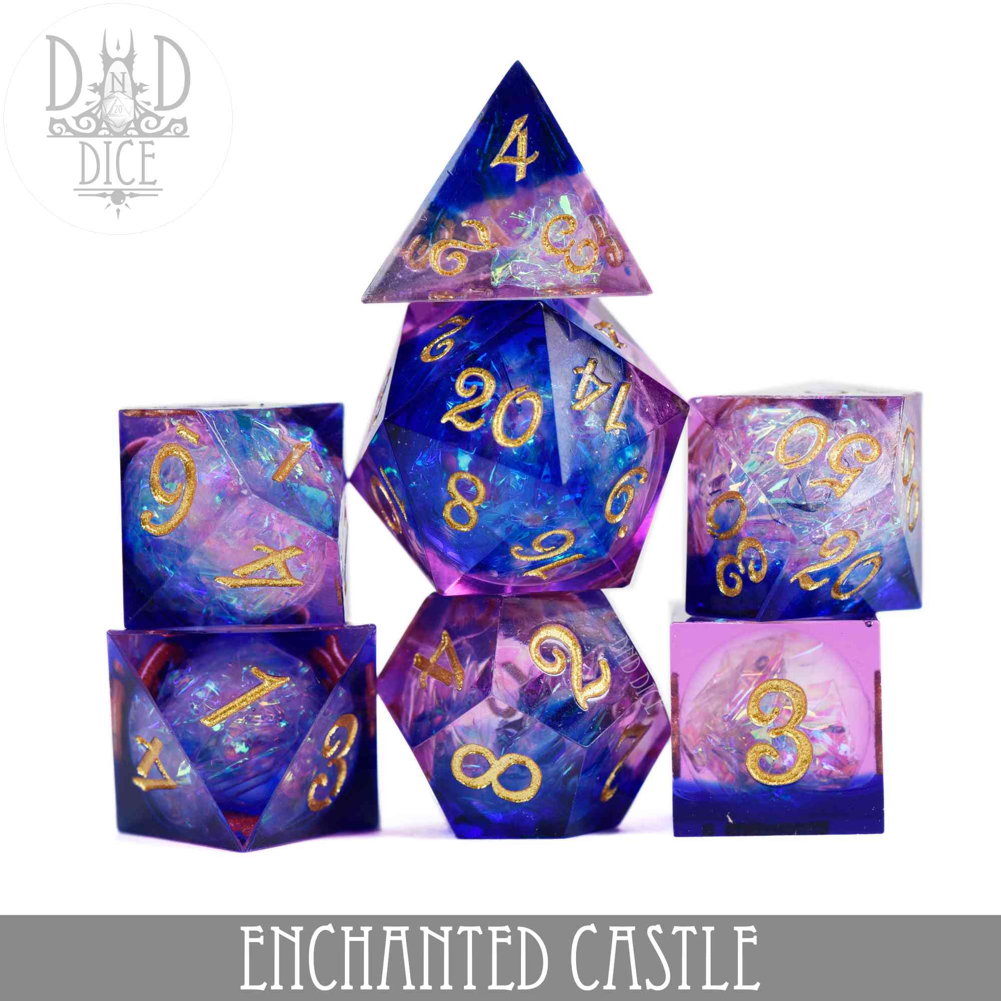 Enchanted Castle Handmade Dice Set