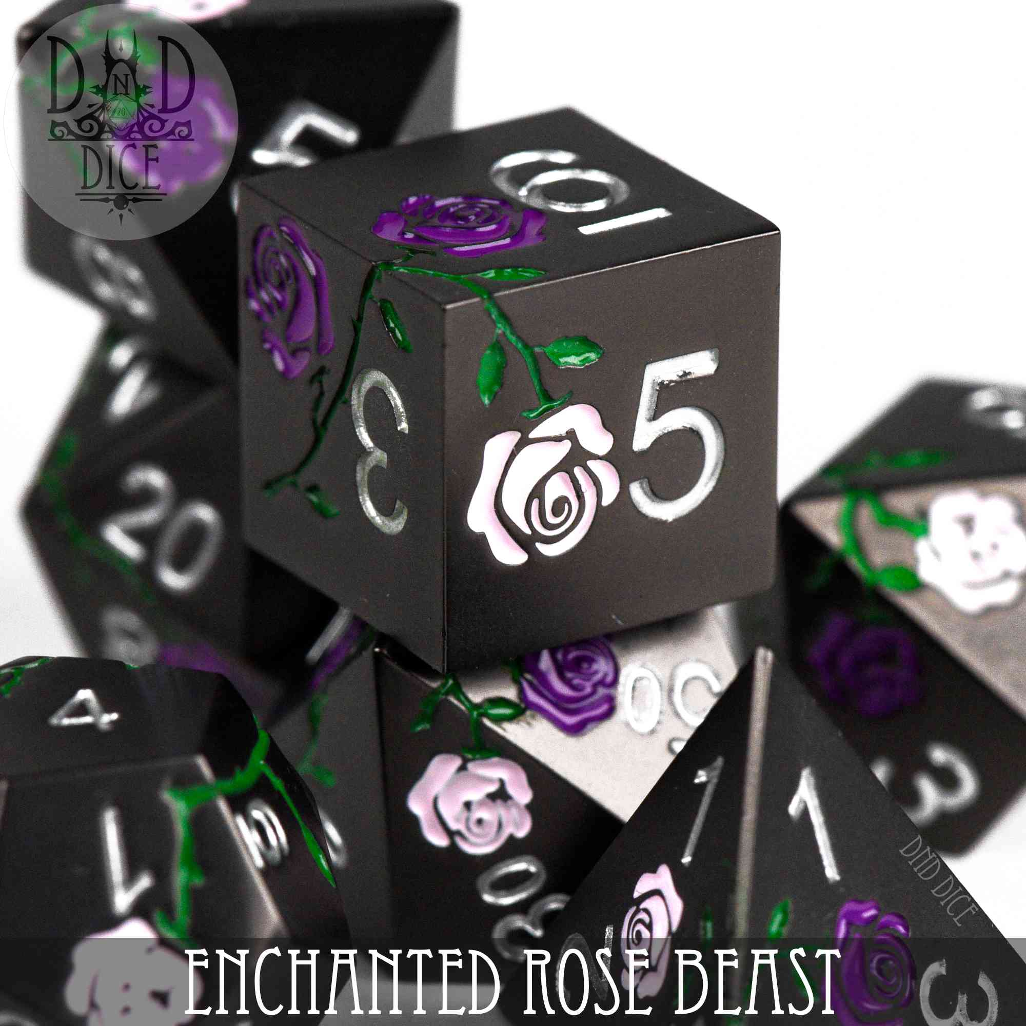 Enchanted Rose: Beast - Metal Dice Set