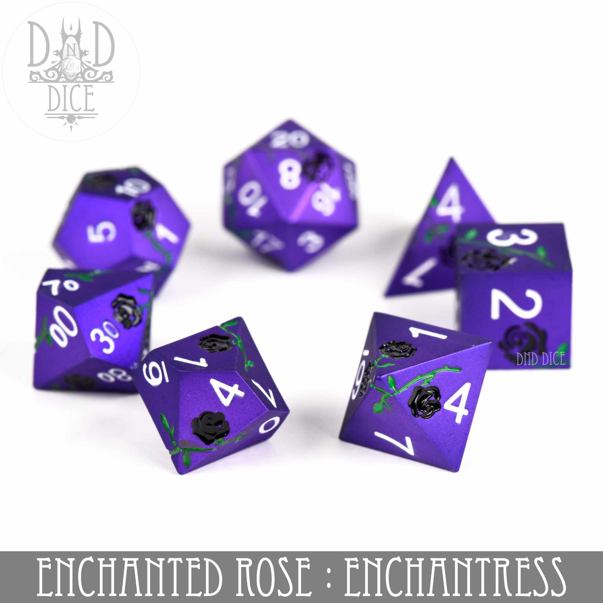 Enchanted Rose: Enchantress - Metal Dice Set