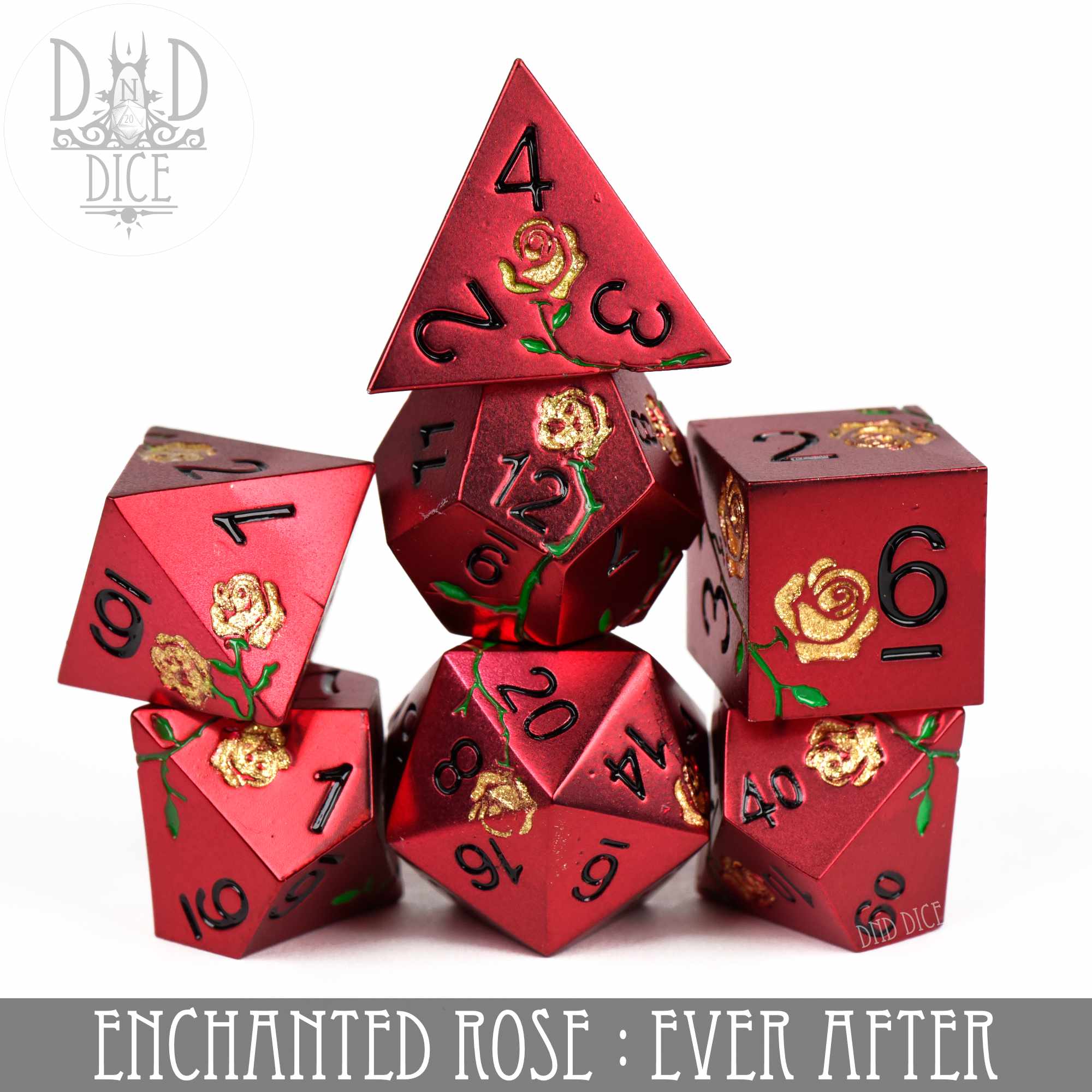 Enchanted Rose: Ever After - Metal Dice Set