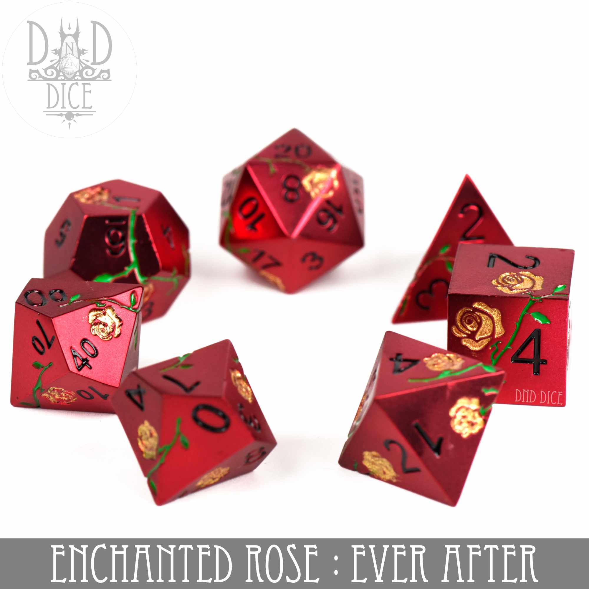 Enchanted Rose: Ever After - Metal Dice Set