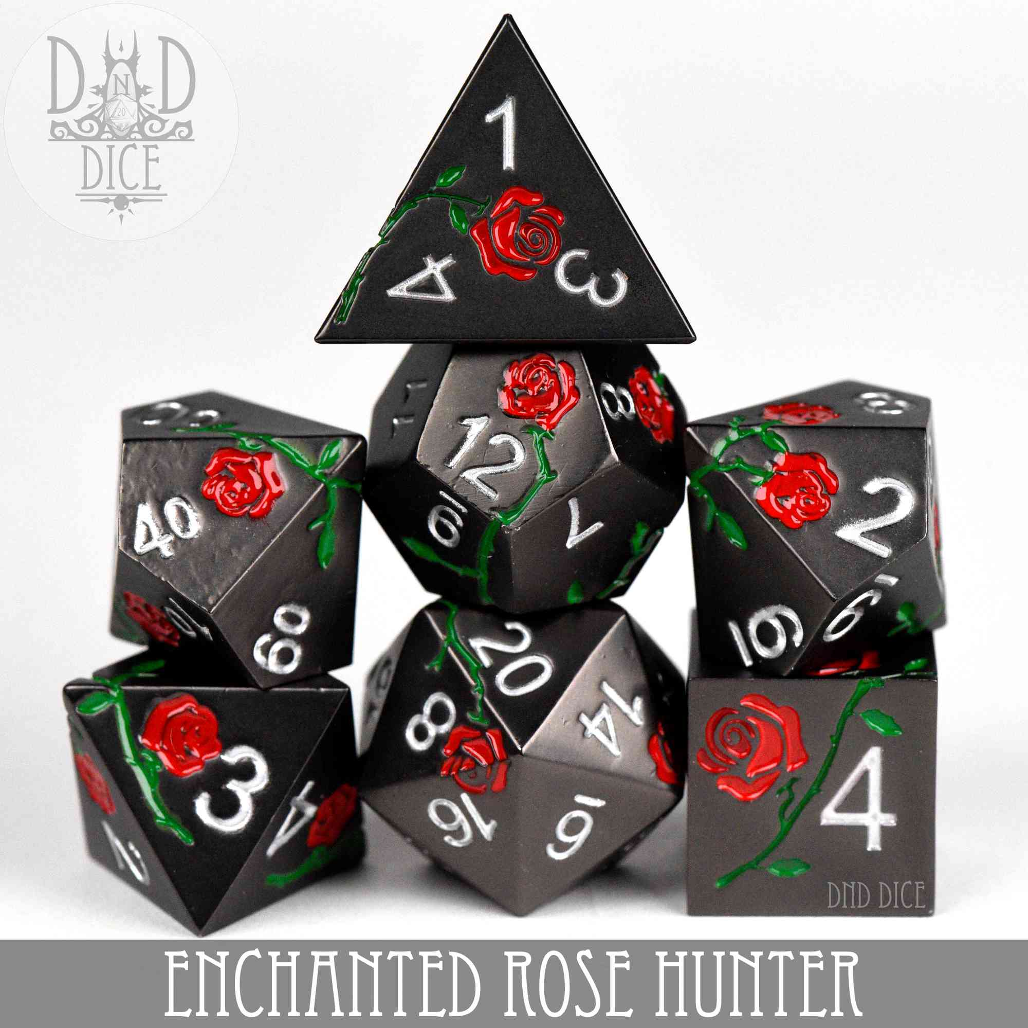 Enchanted Rose: Hunter - Metal Dice Set