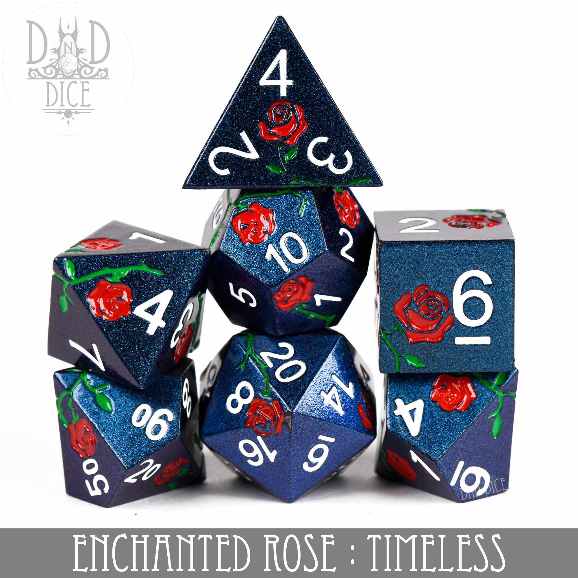 Enchanted Rose: Timeless - Metal Dice Set