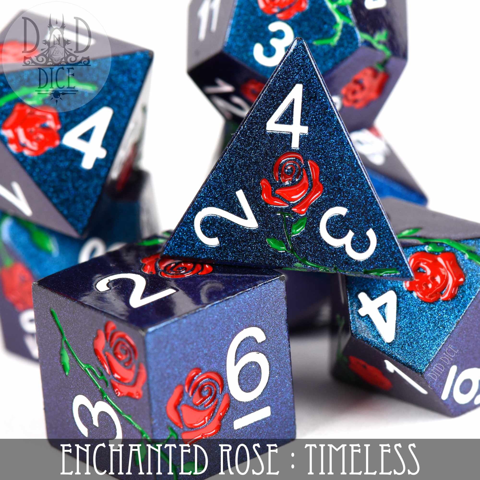 Enchanted Rose: Timeless - Metal Dice Set