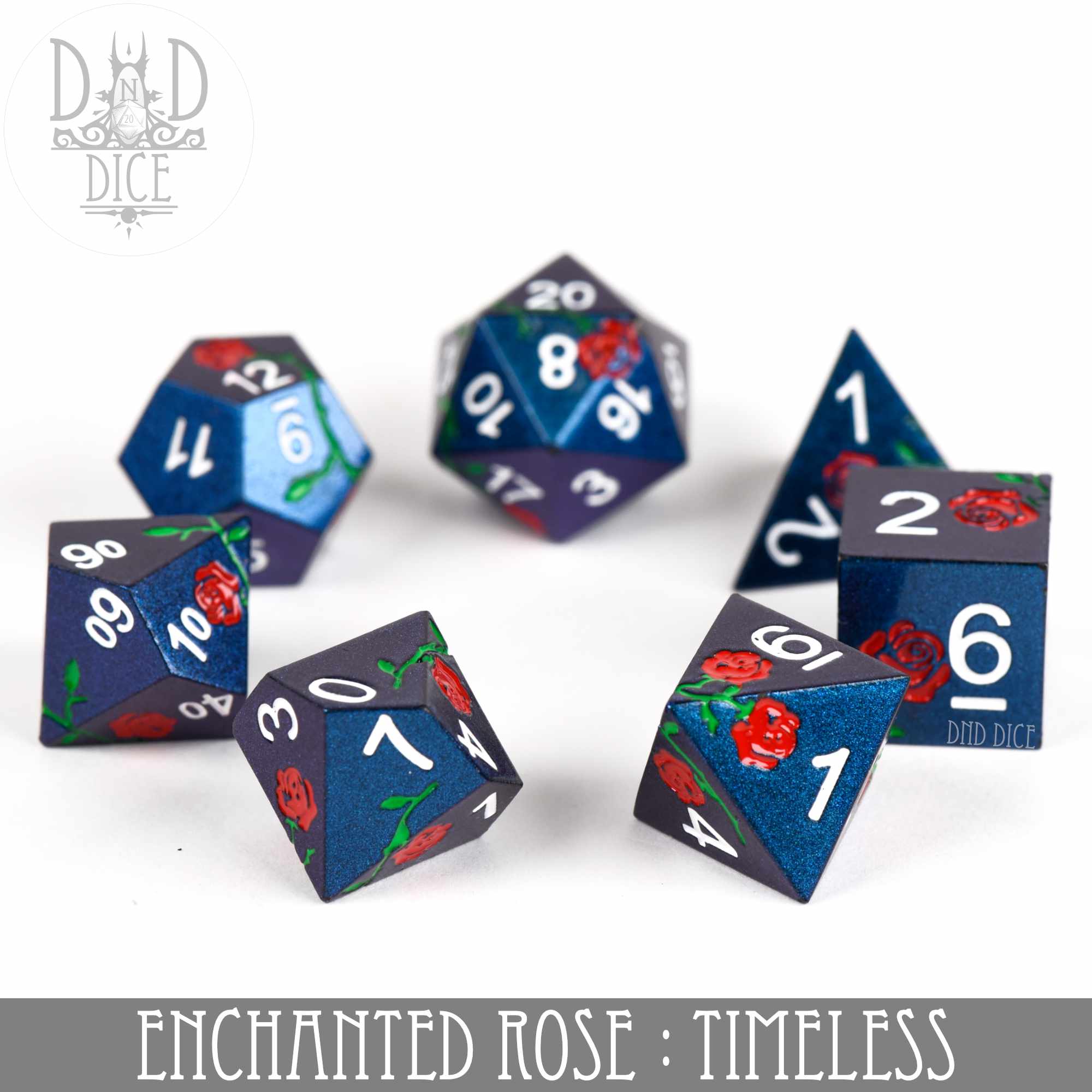 Enchanted Rose: Timeless - Metal Dice Set