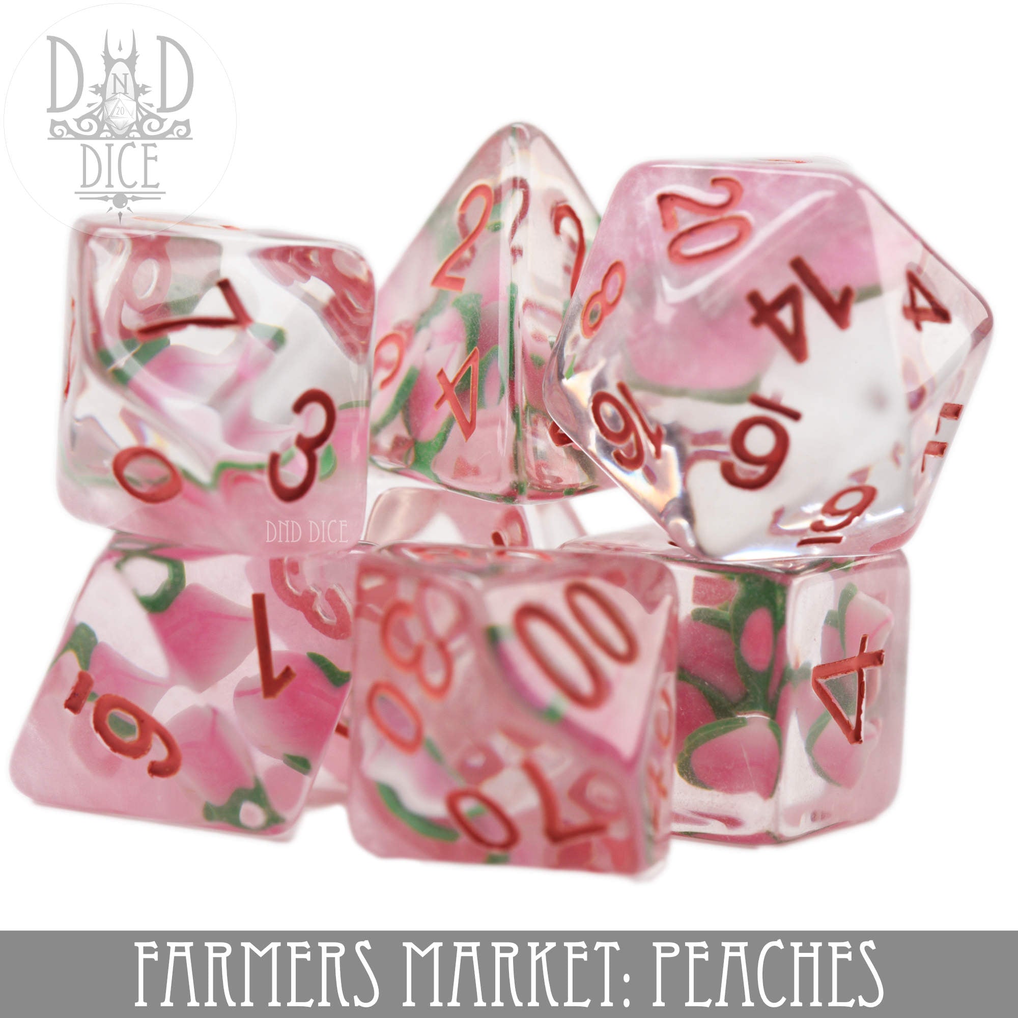 Farmers Market: Peaches Dice Set