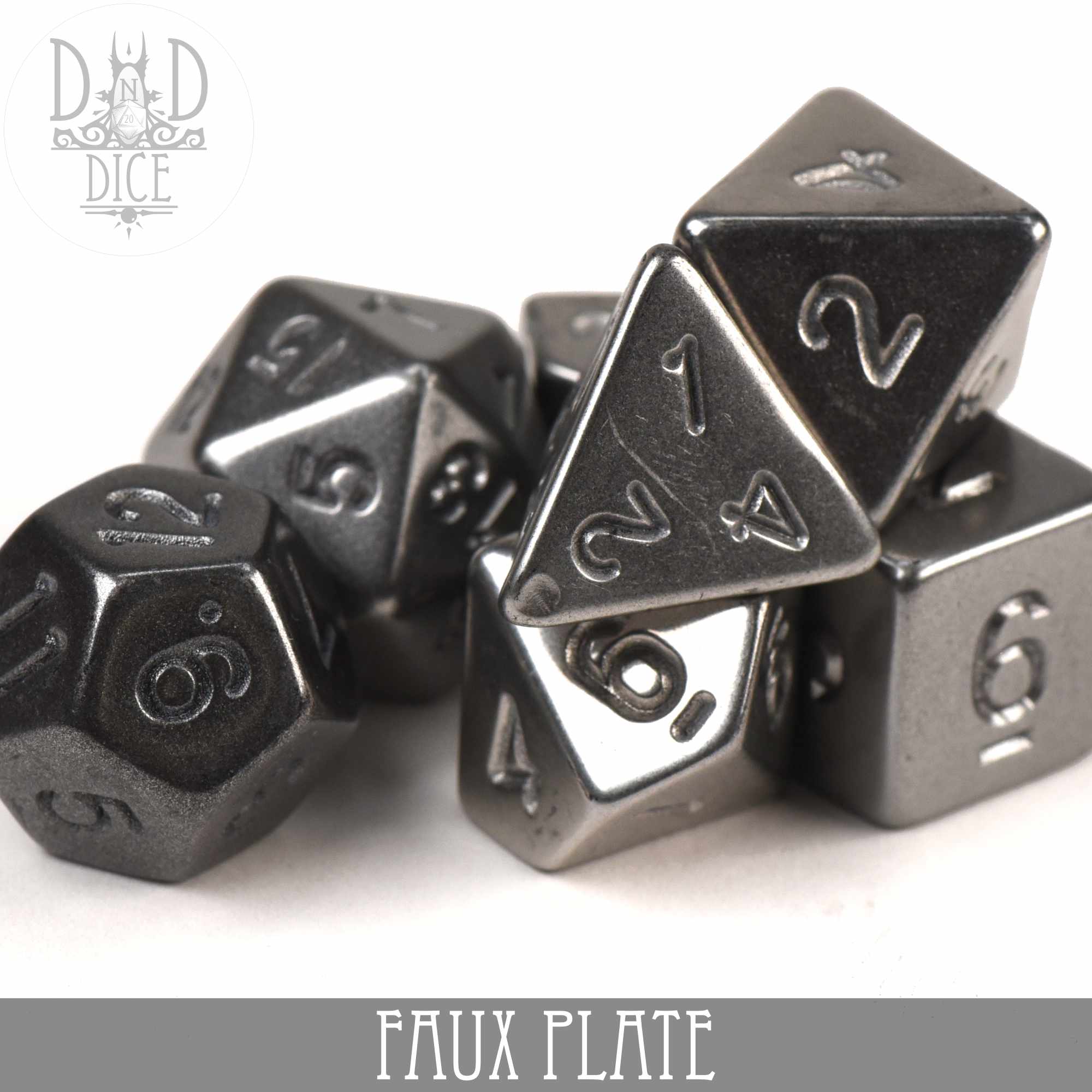 Faux Plate Dice Set