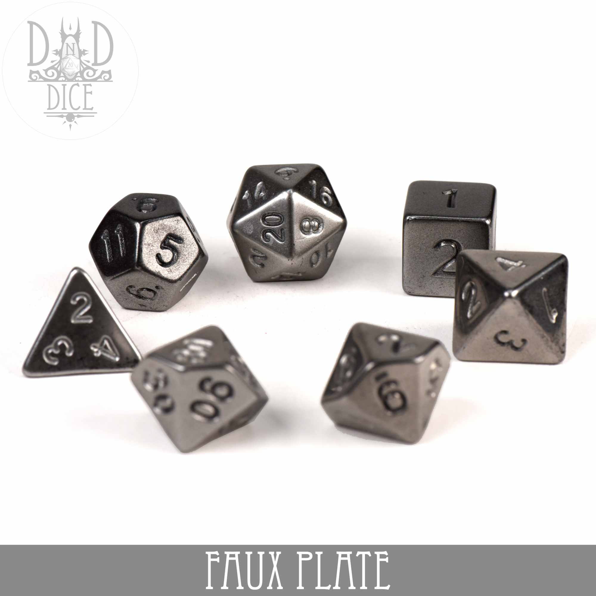 Faux Plate Dice Set