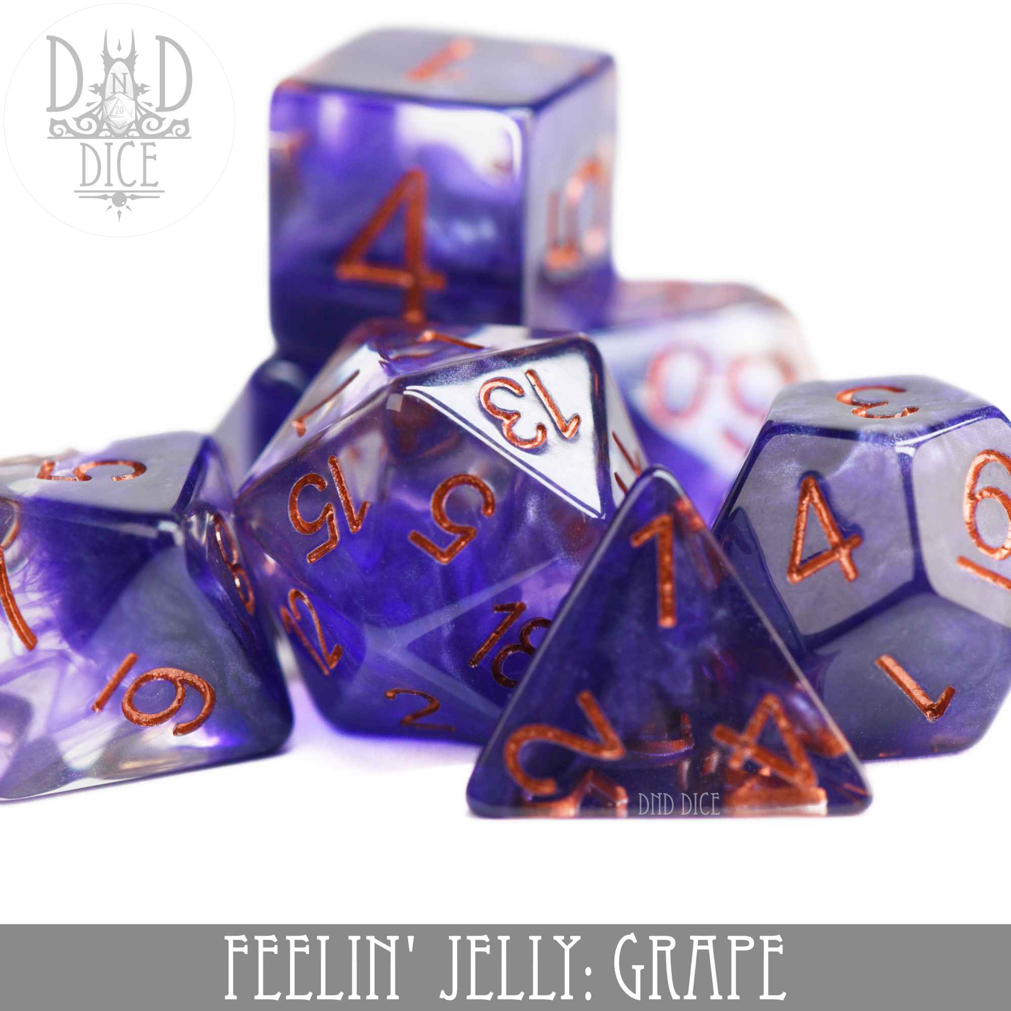 Feelin' Jelly: Grape Dice Set