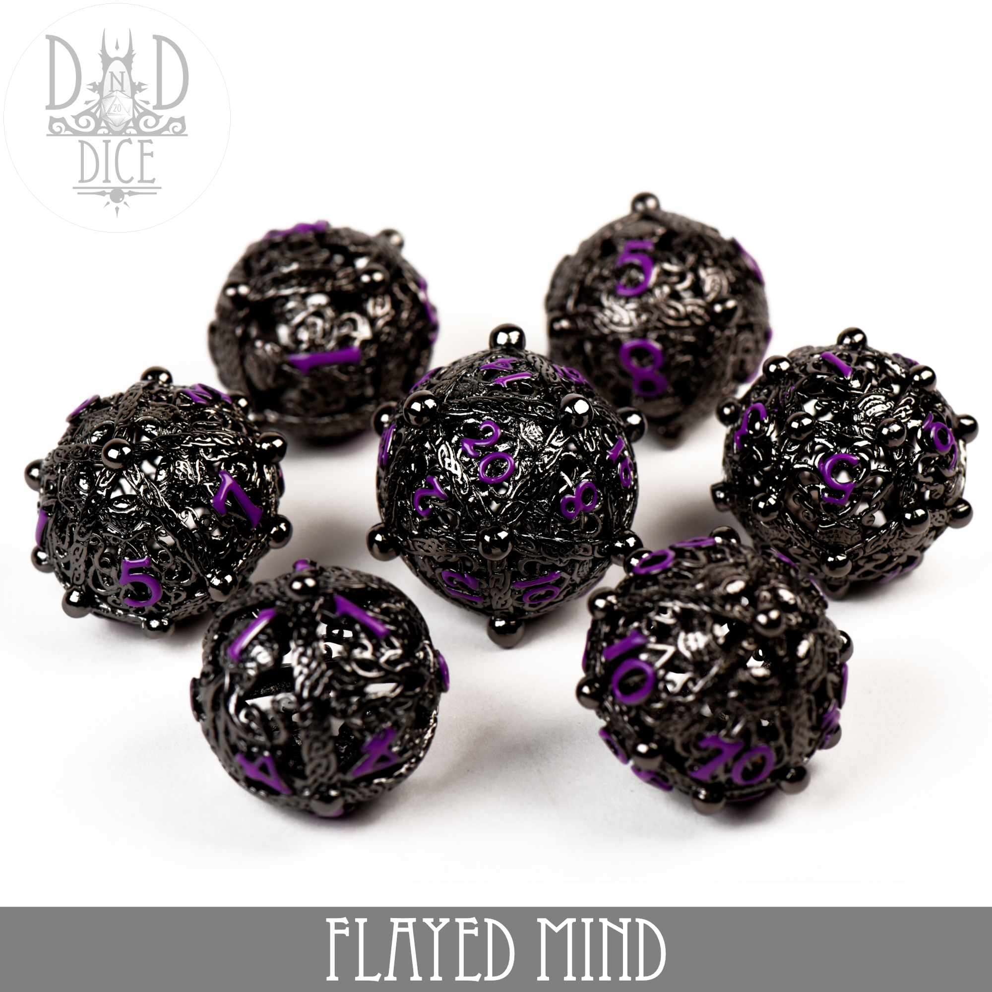 Flayed Mind Metal Dice Set (Gift Box)