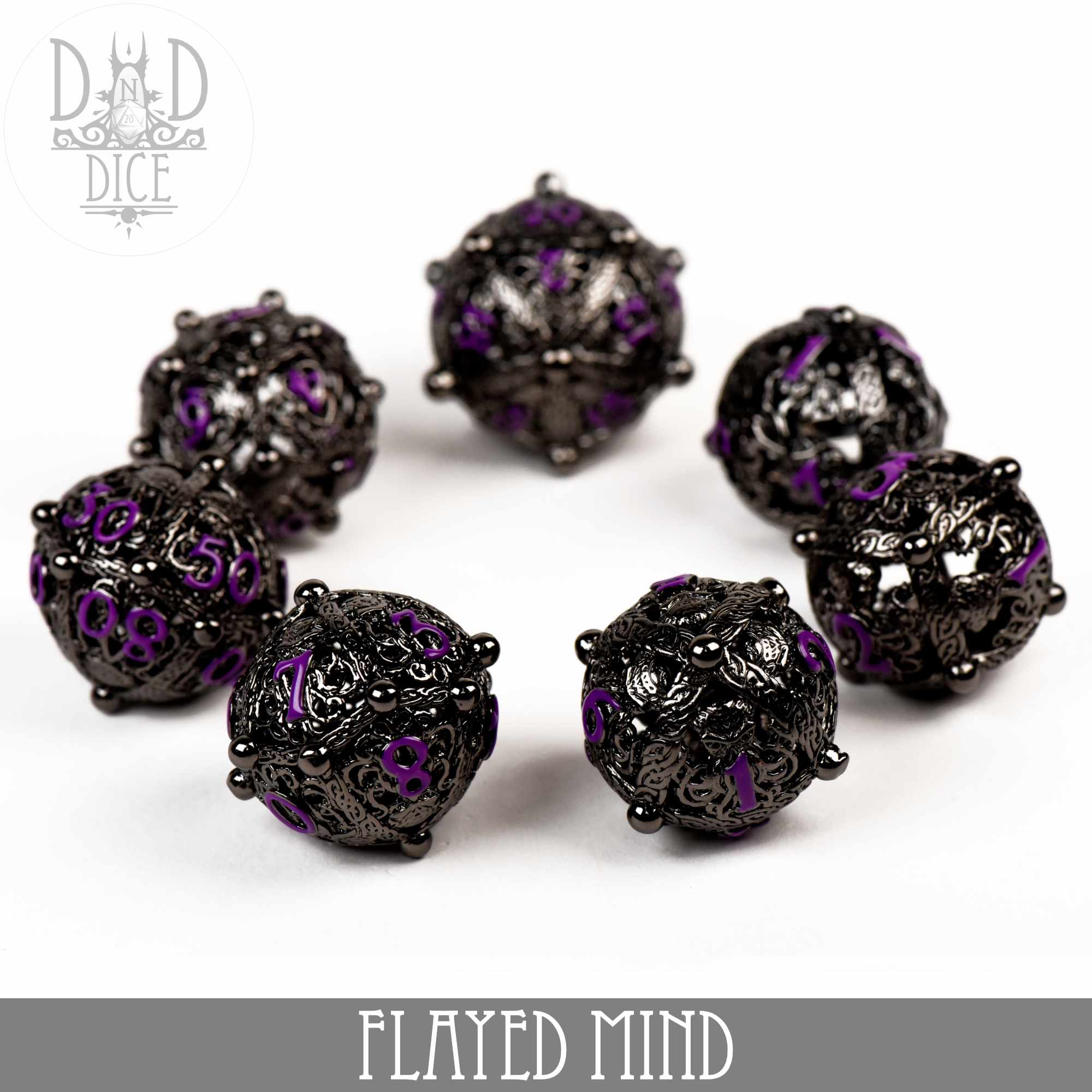 Flayed Mind Metal Dice Set (Gift Box)