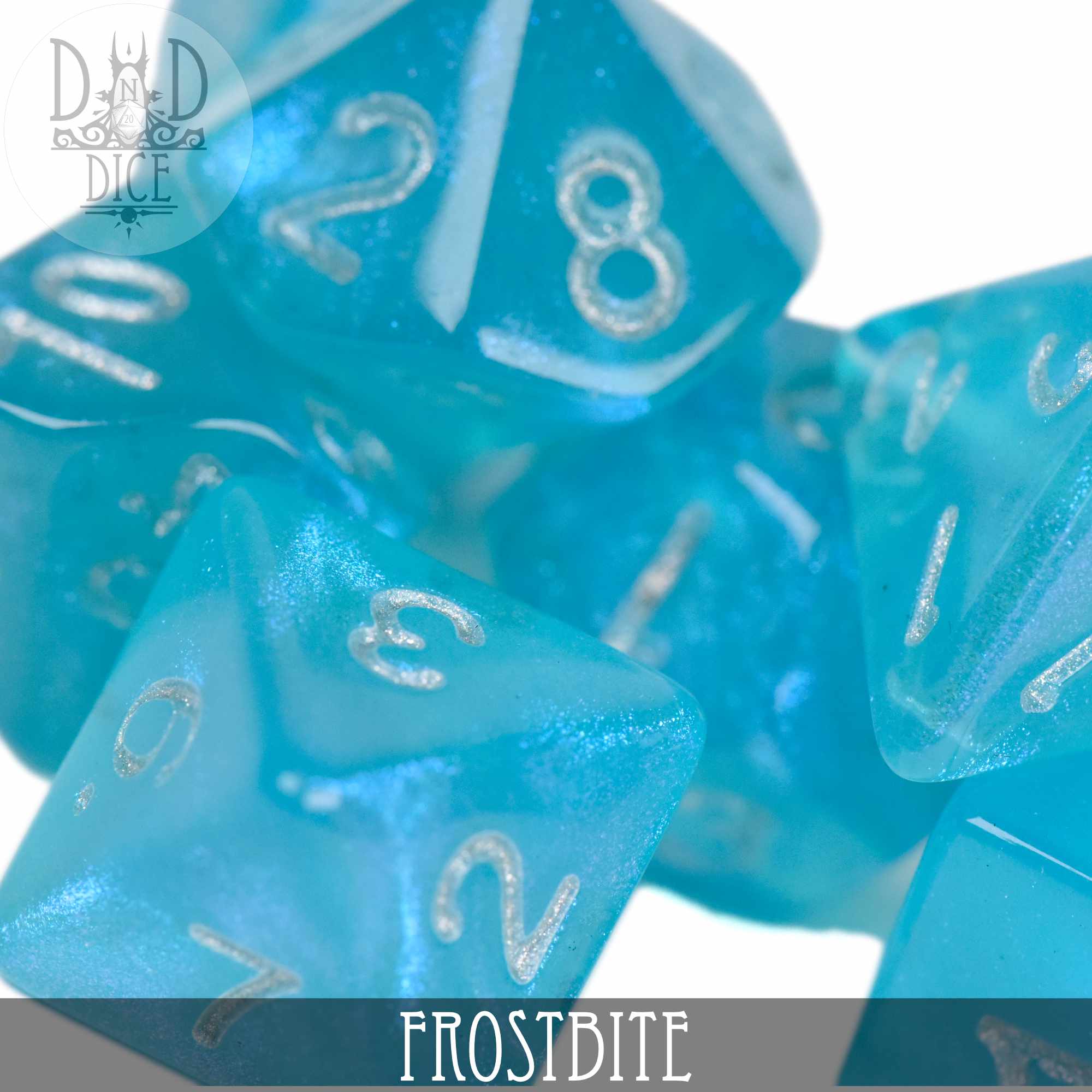 Frostbite Glitter Dice Set