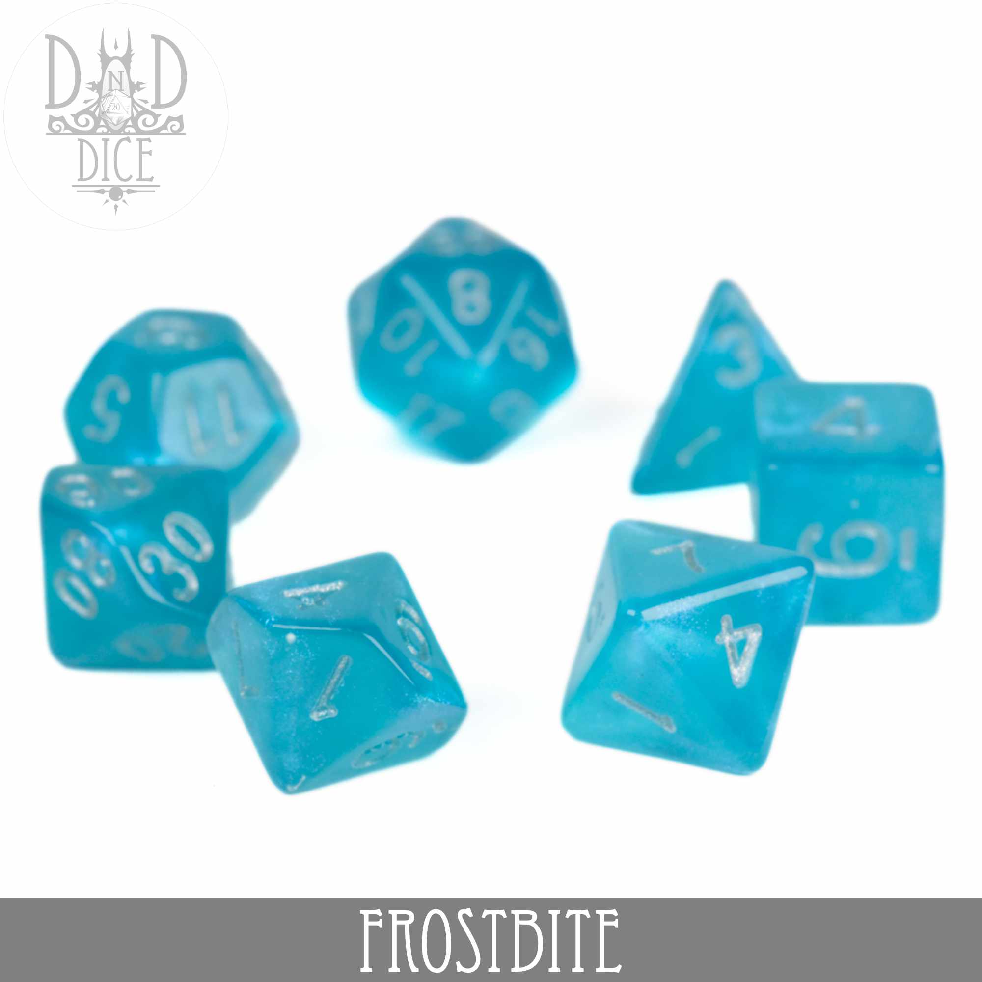 Frostbite Glitter Dice Set