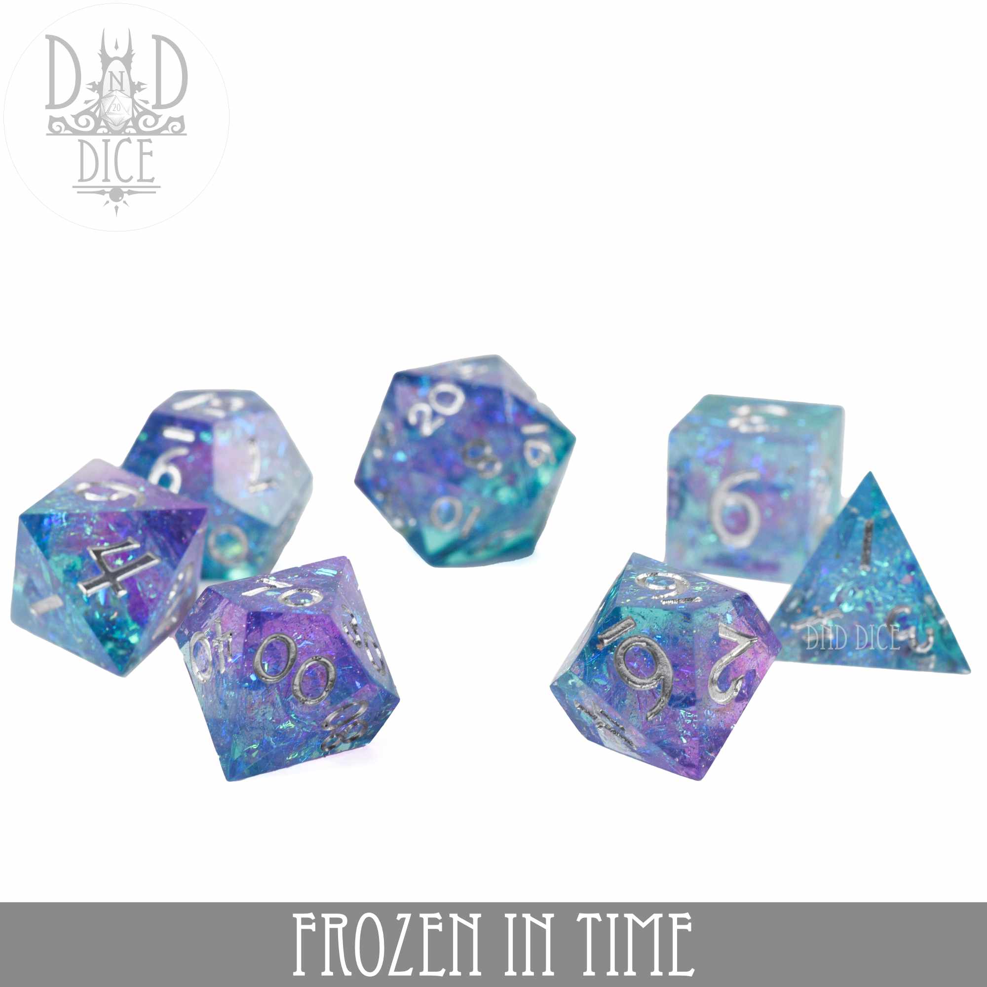 Frozen In Time Handmade Dice Set