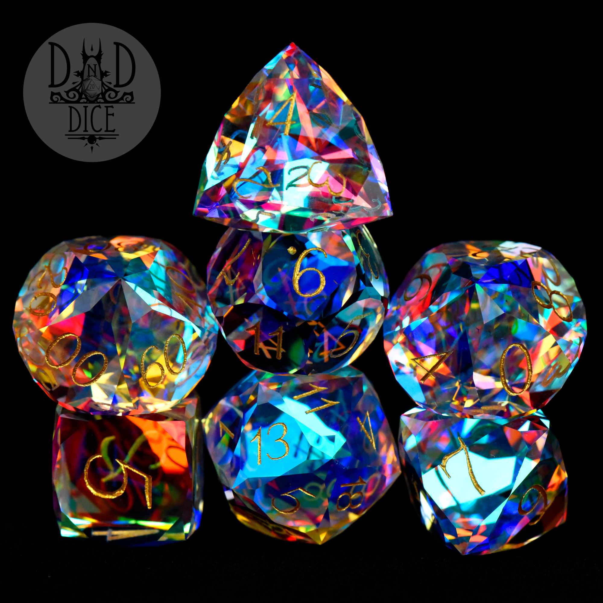 Gem Cut Prism Dice Set (Gift Box)