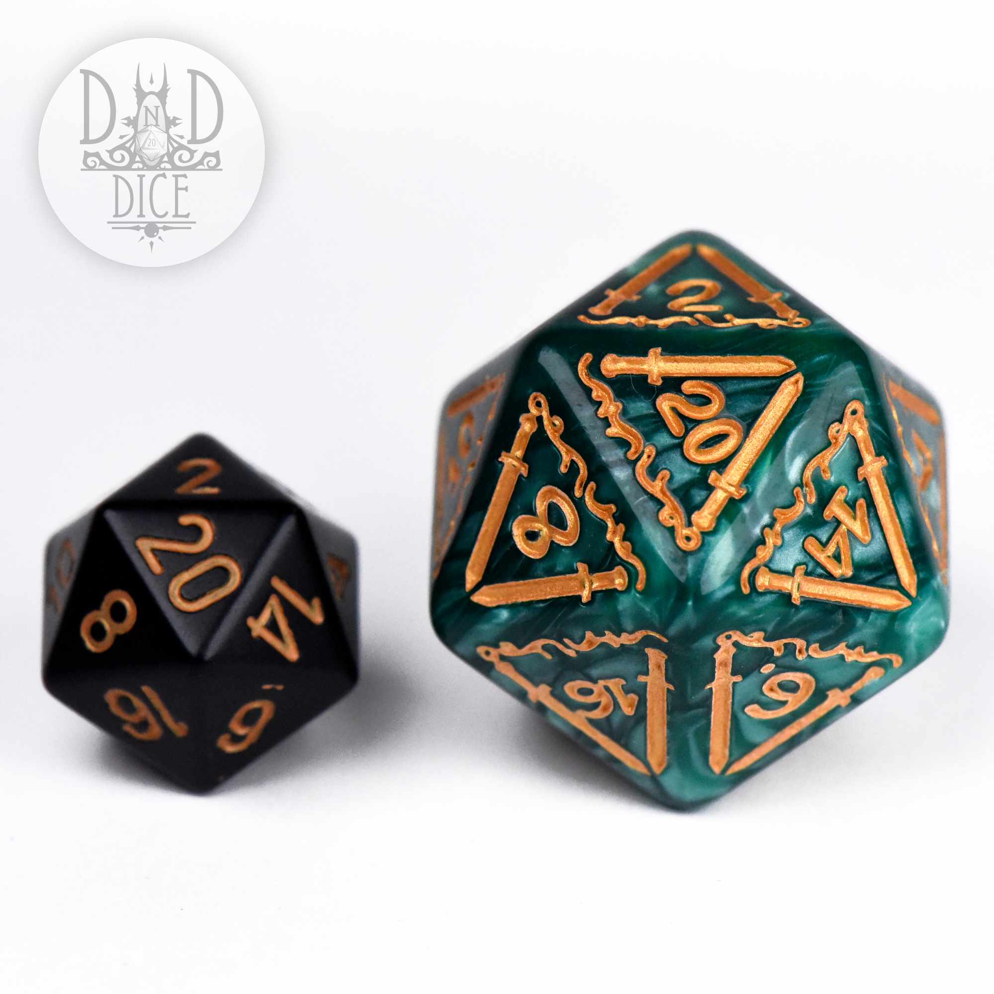 Giant Fighter Green Dice Set (Oversize)