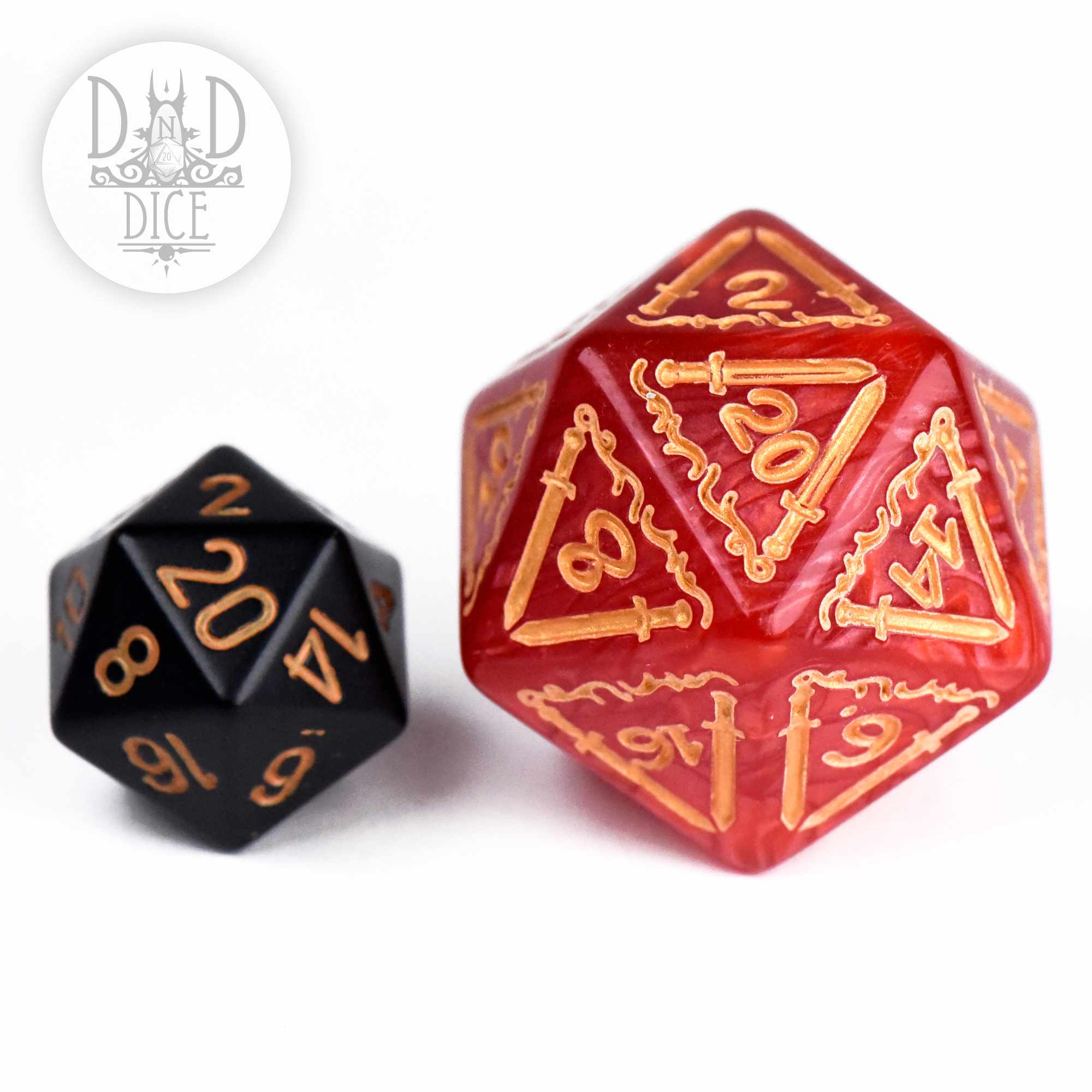 Giant Fighter Red Dice Set (Oversize)
