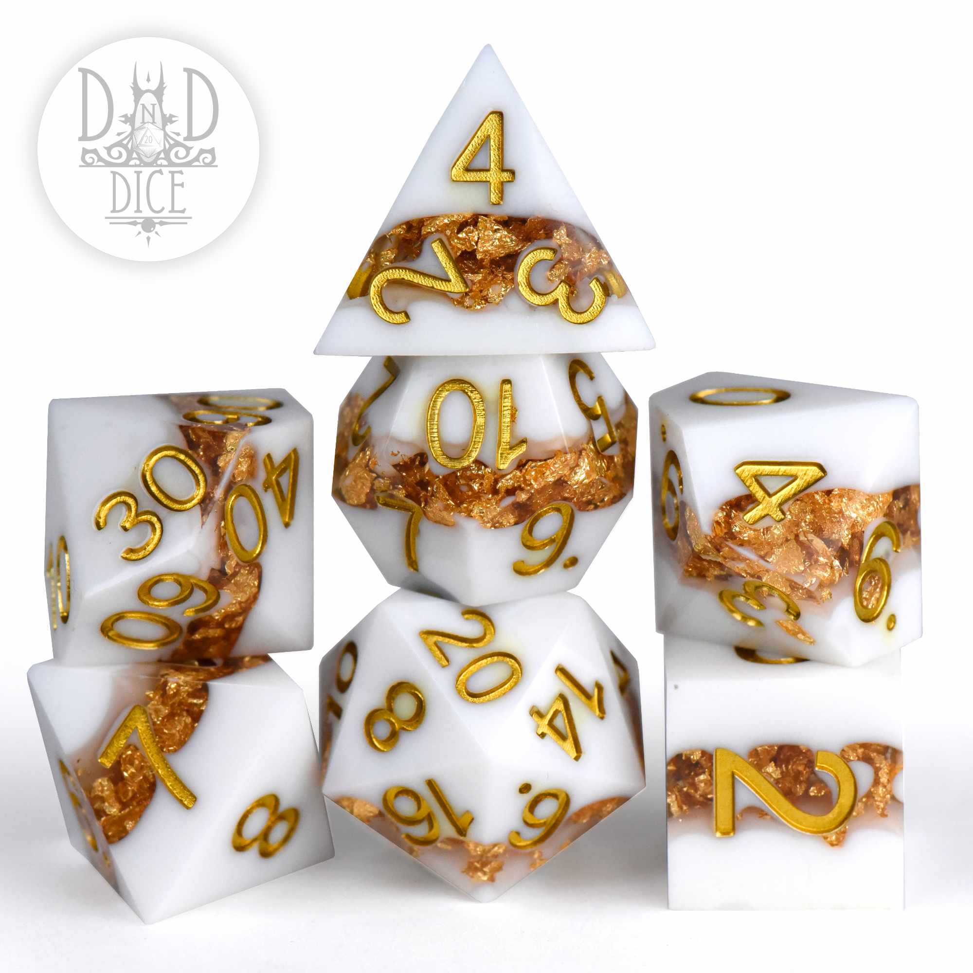 Gilded Vein Handmade Dice Set