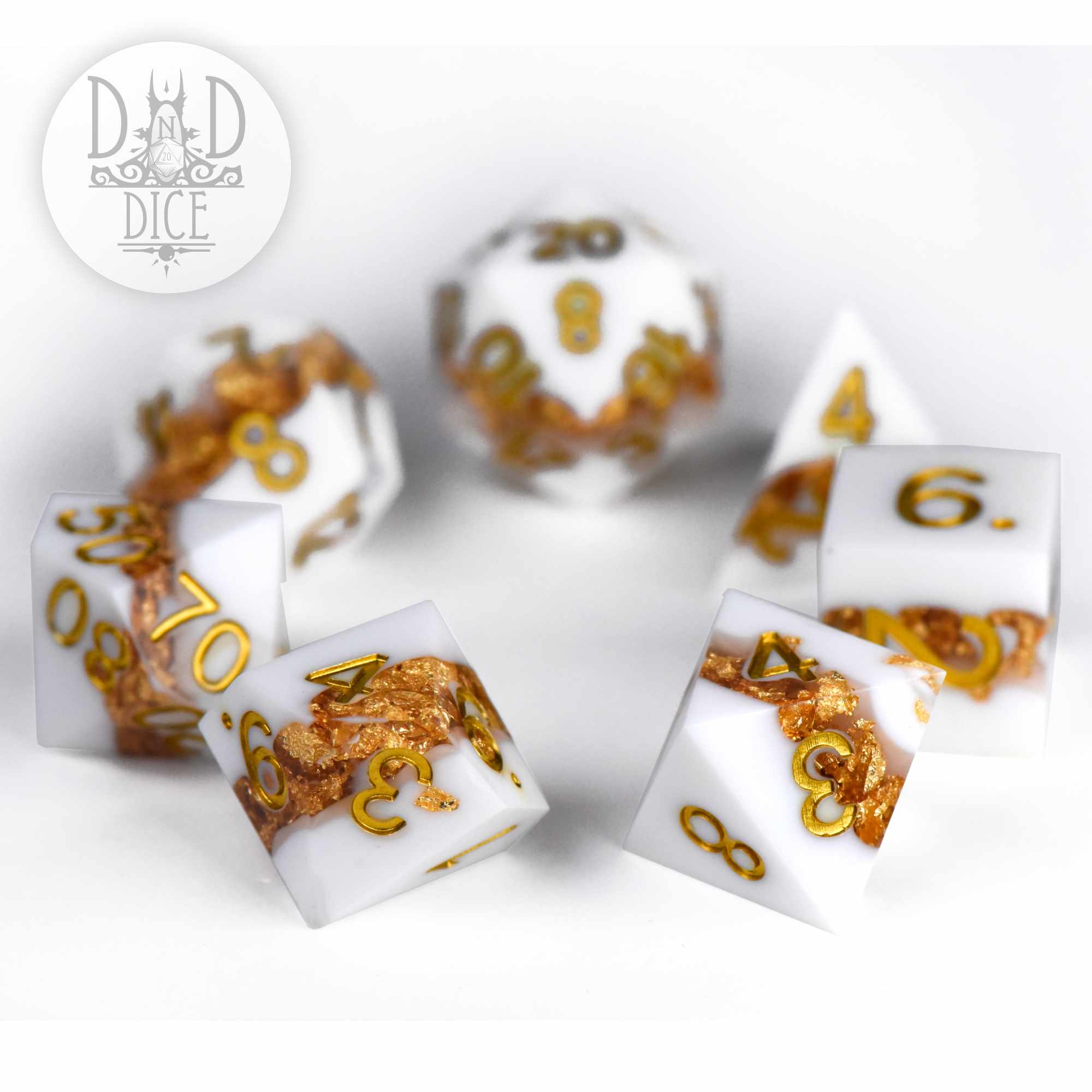 Gilded Vein Handmade Dice Set