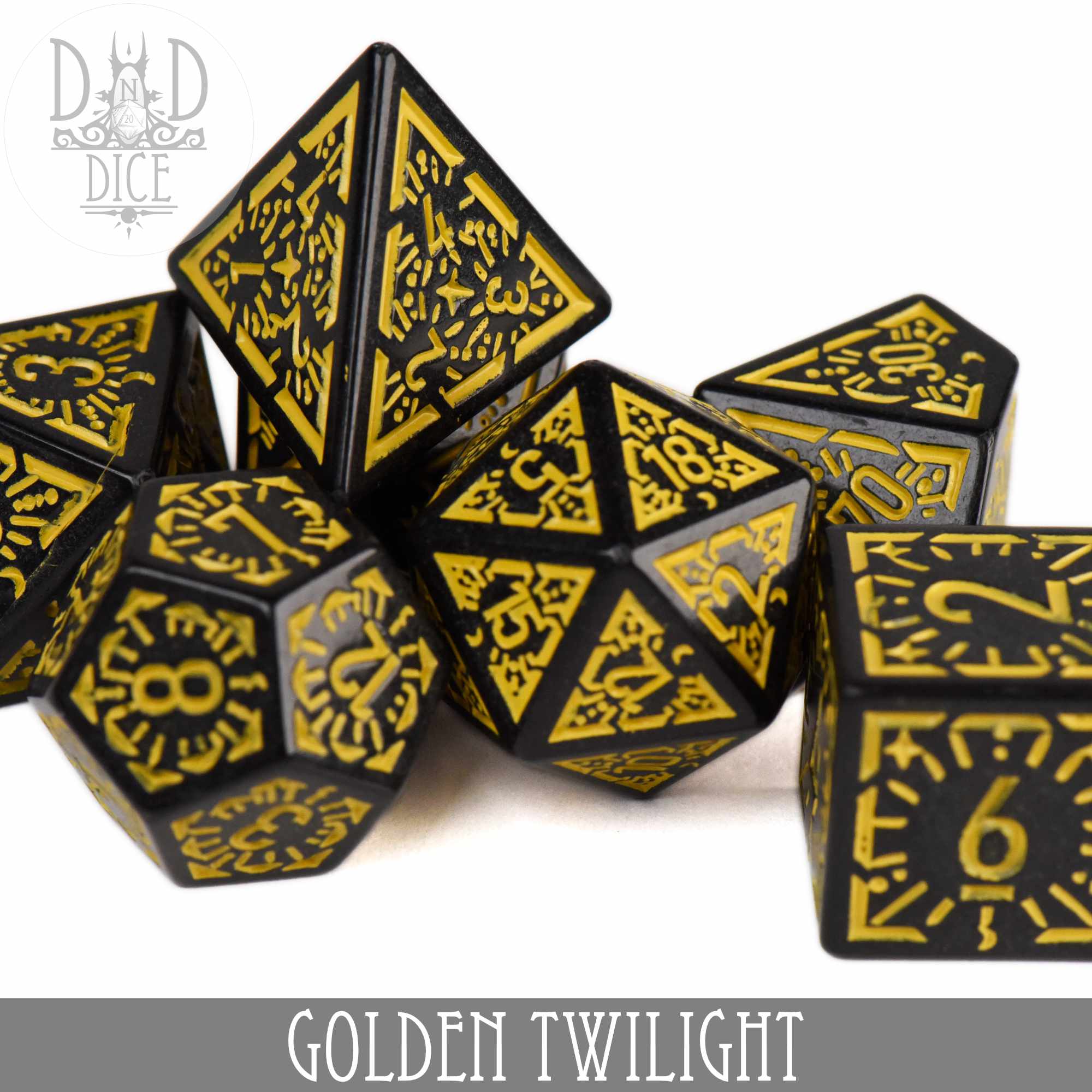 Golden Twilight Dice Set