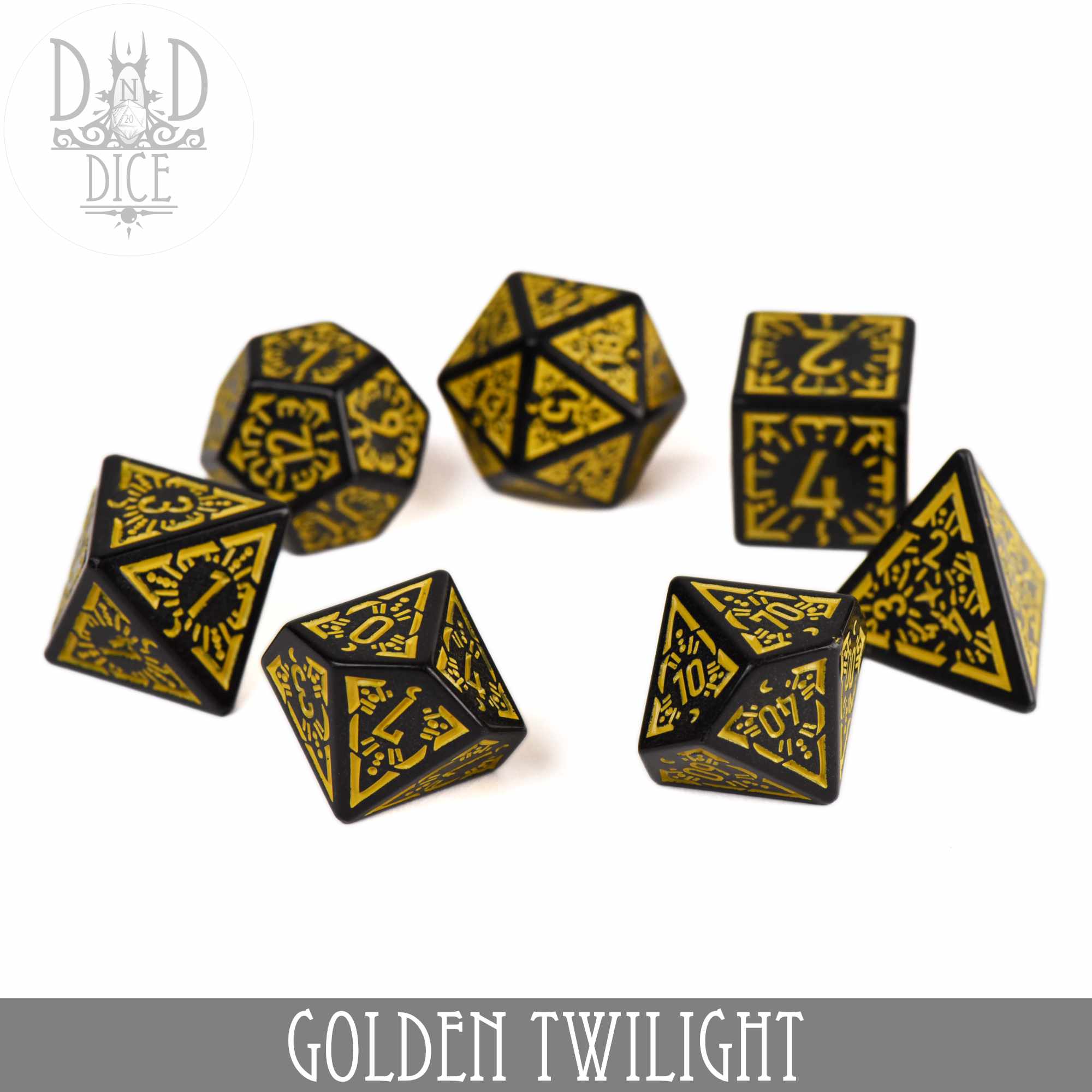 Golden Twilight Dice Set