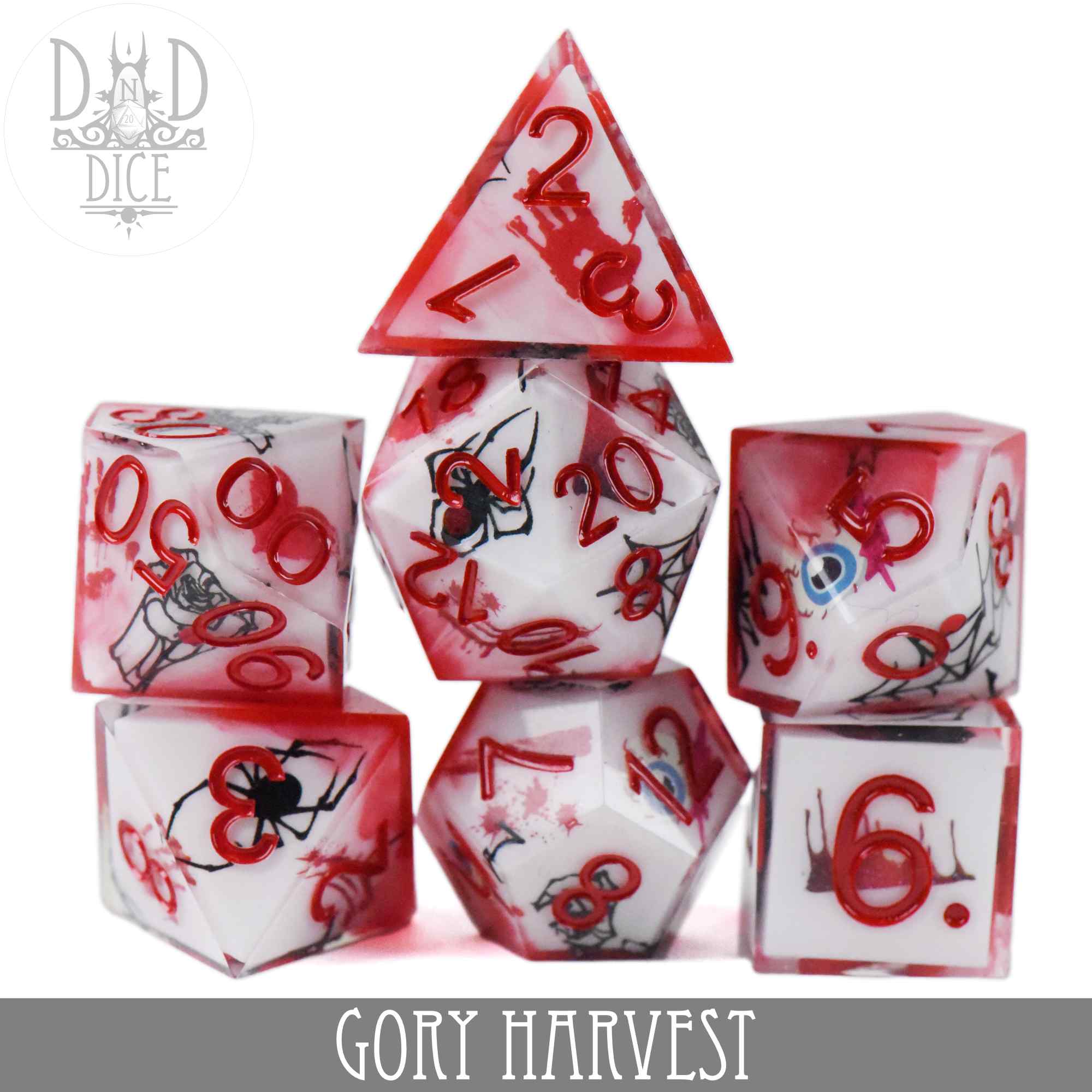 Gory Harvest Handmade Dice Set