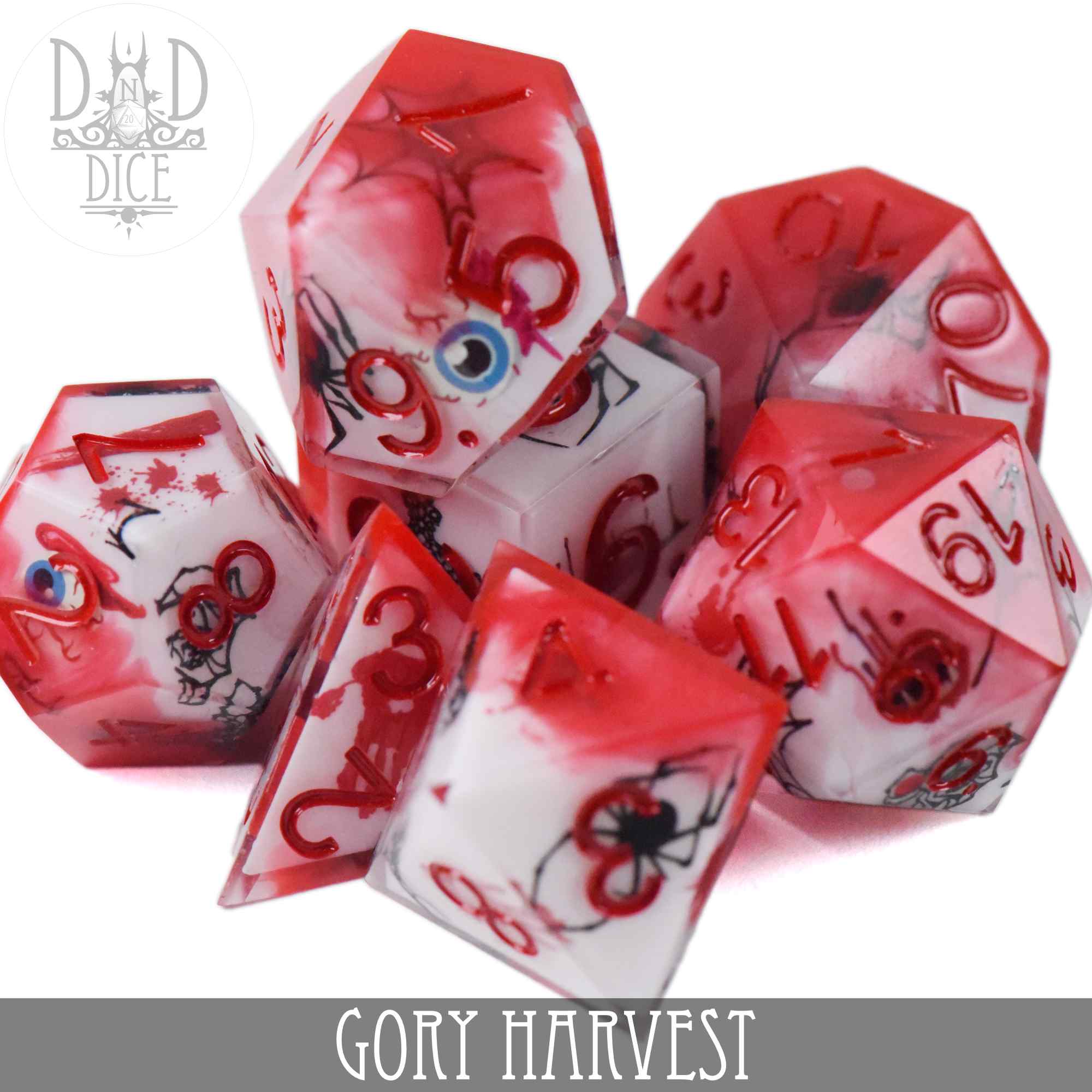 Gory Harvest Handmade Dice Set