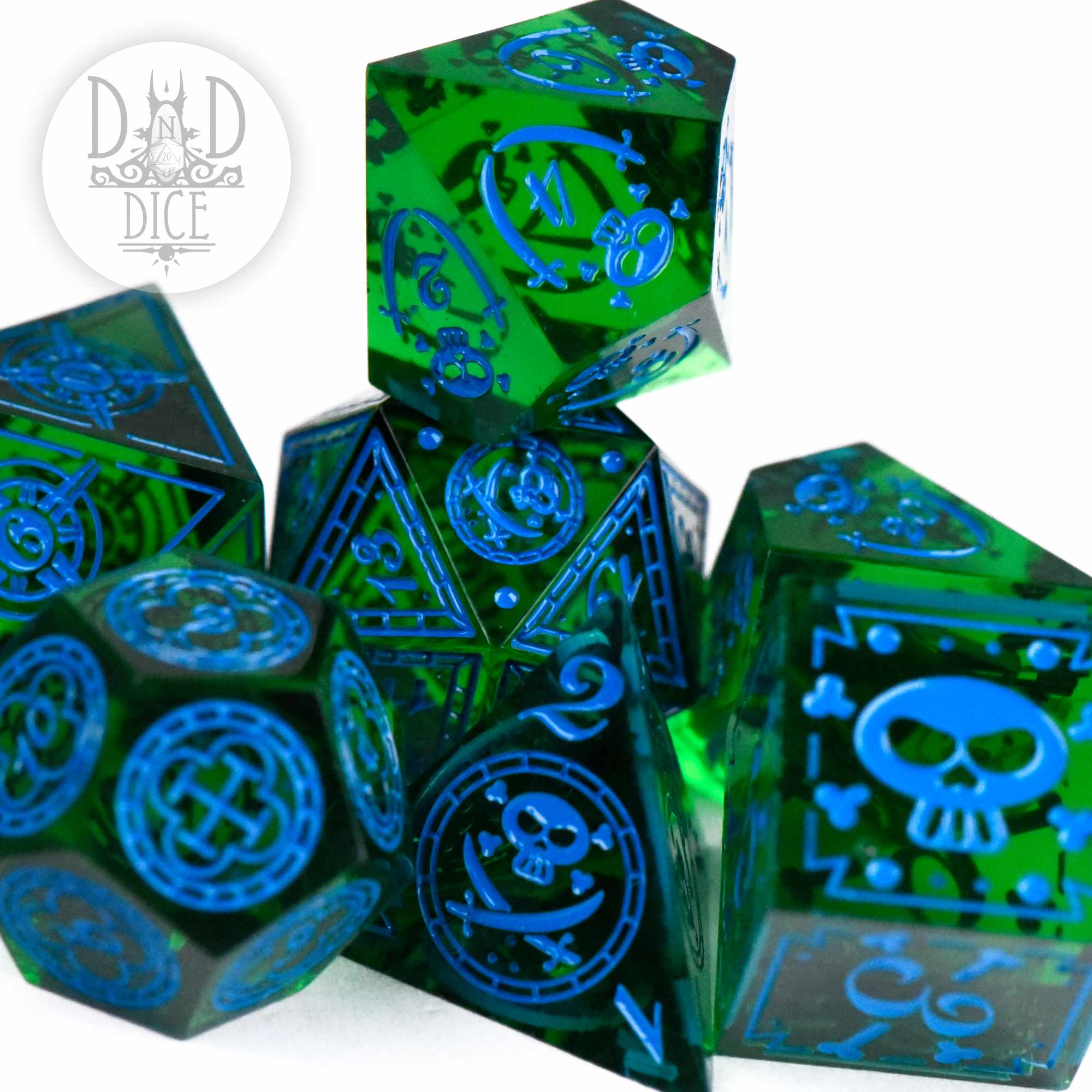 Blue Beard's Blues Handmade Dice Set