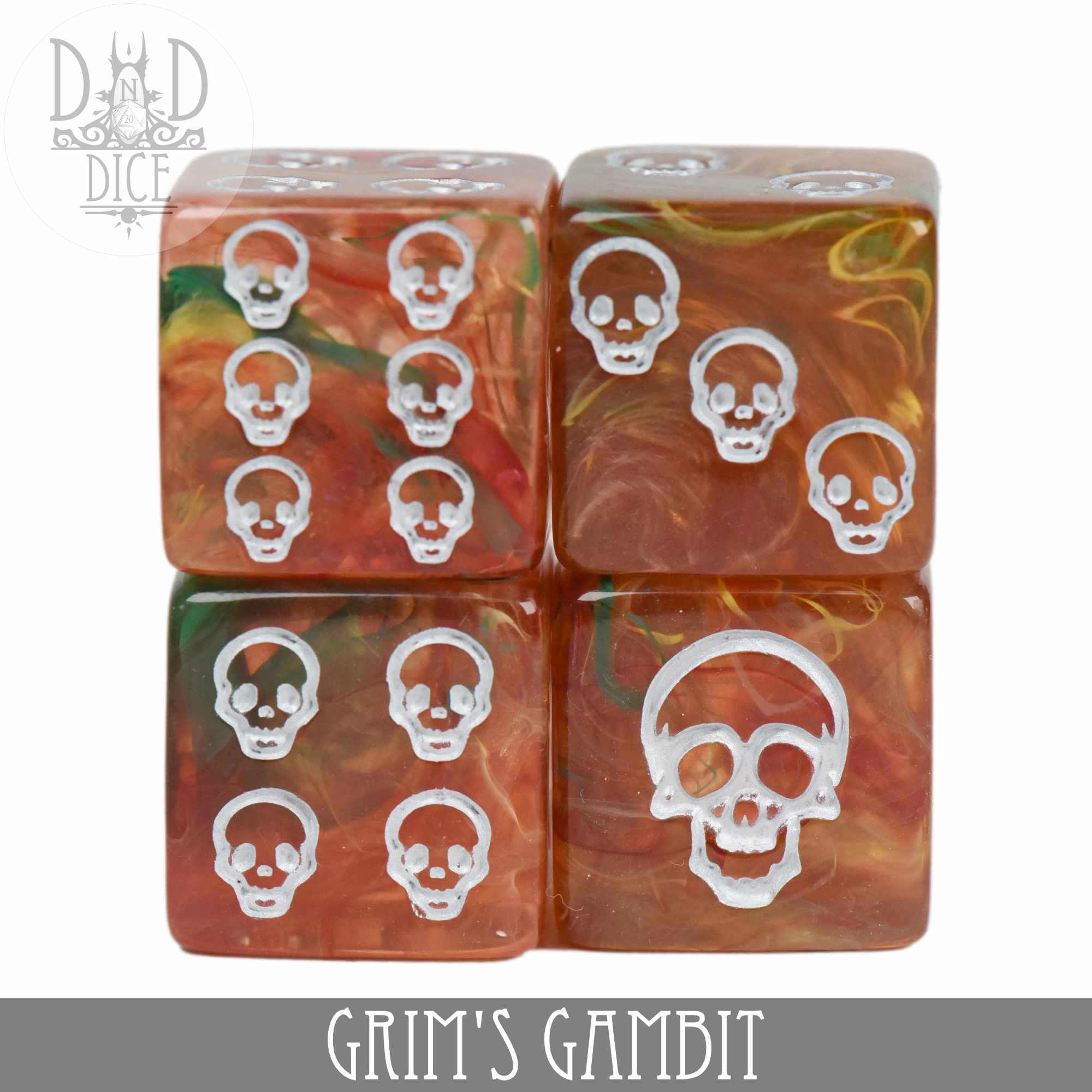 Grim's Gambit 4D6 Dice Set