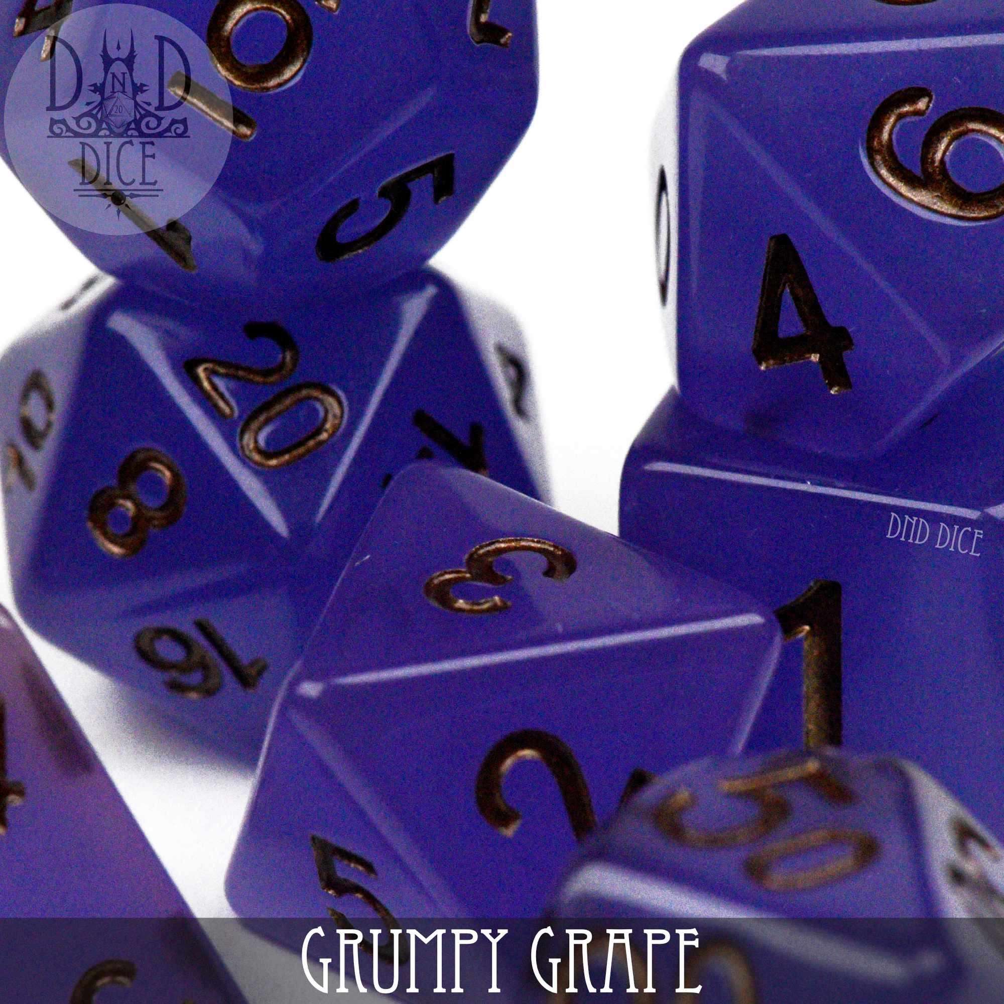 Grumpy Grape Dice Set