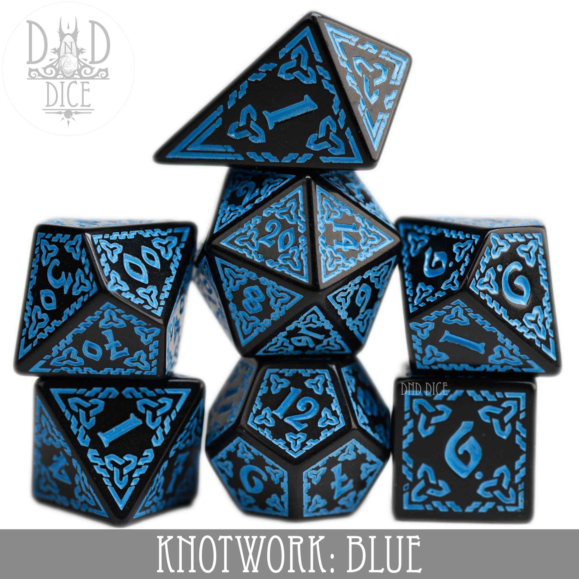 Knotwork: Blue Dice Set