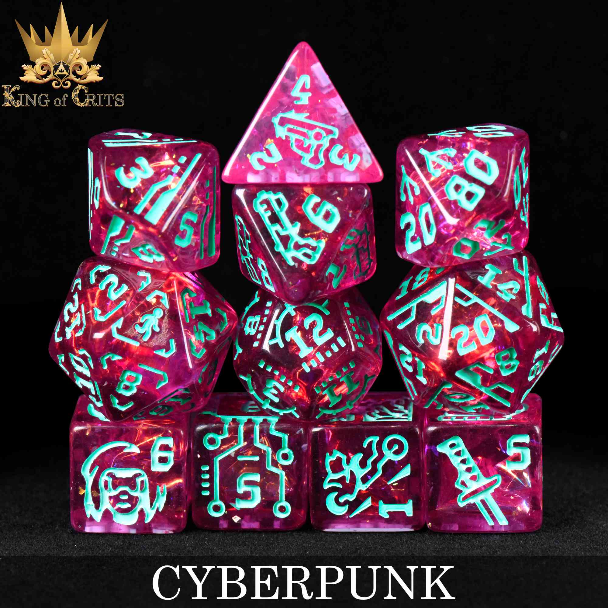 Cyberpunk 11 Dice Set