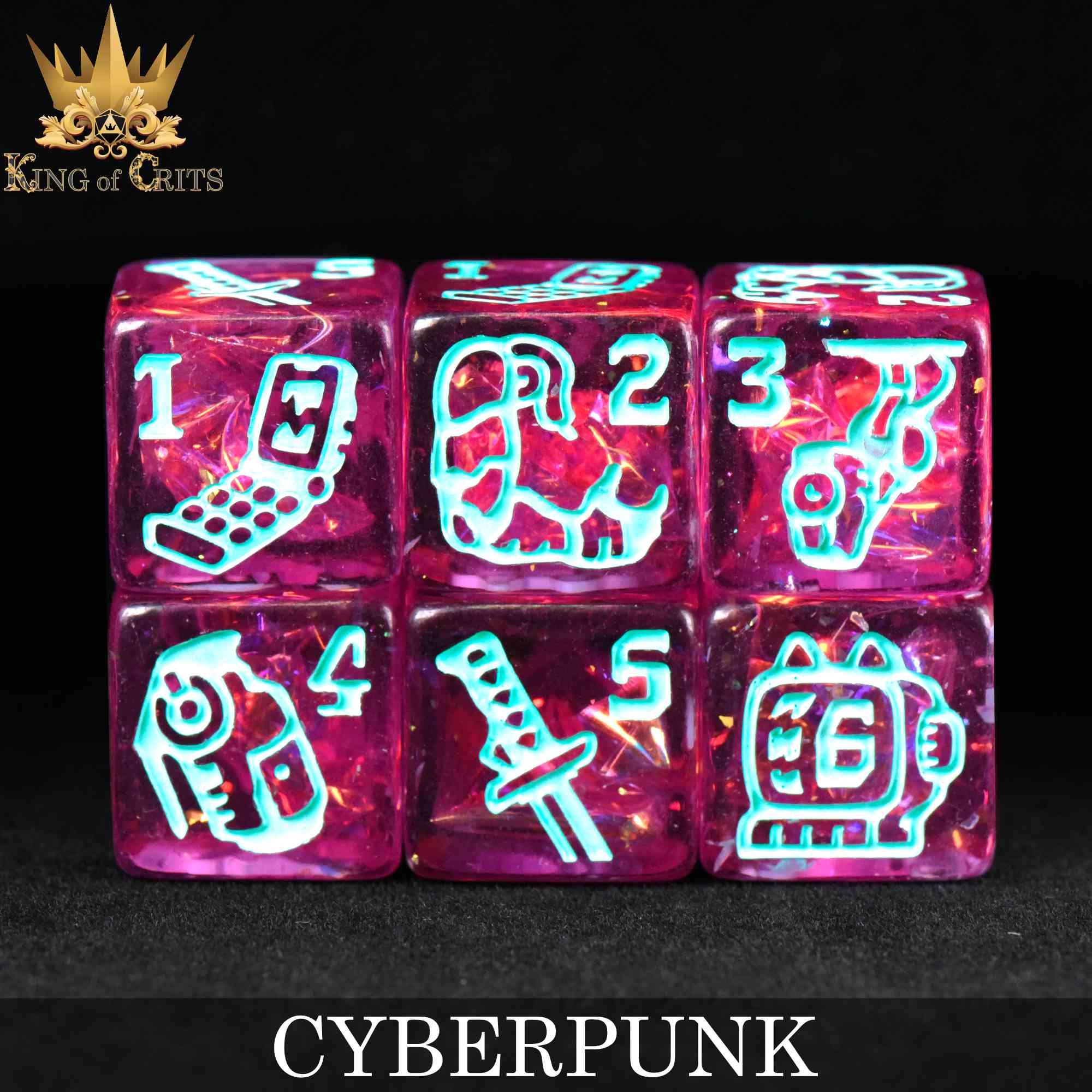 Cyberpunk 11 Dice Set