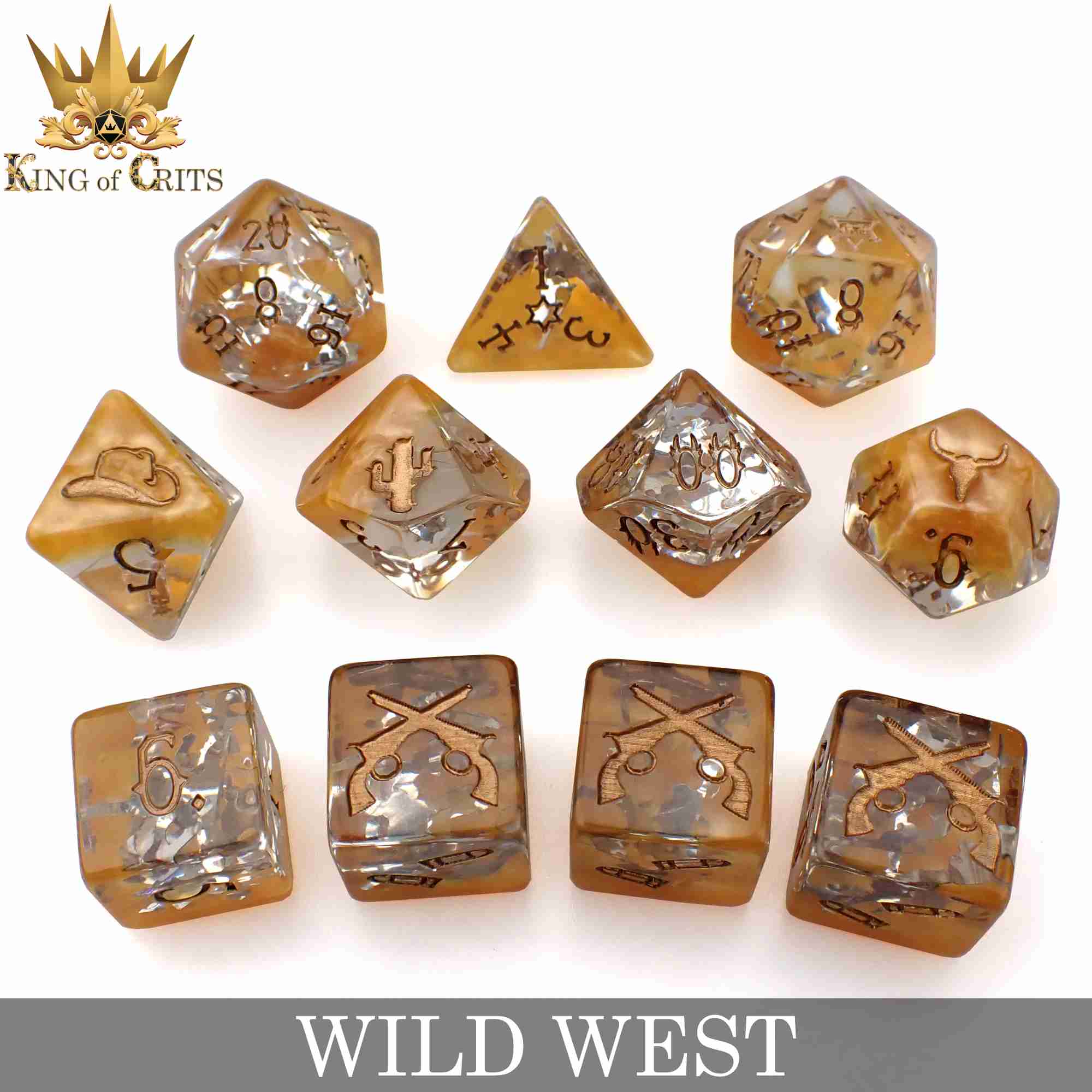 Wild West 11 Dice Set