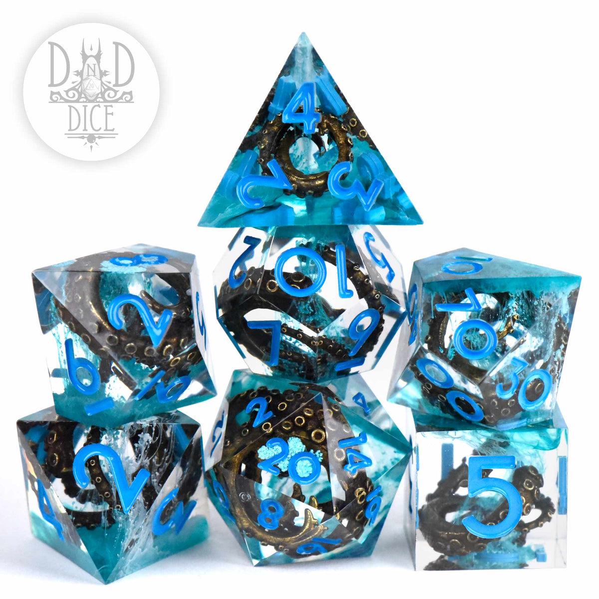 Kraken's Cove Handmade Dice Set