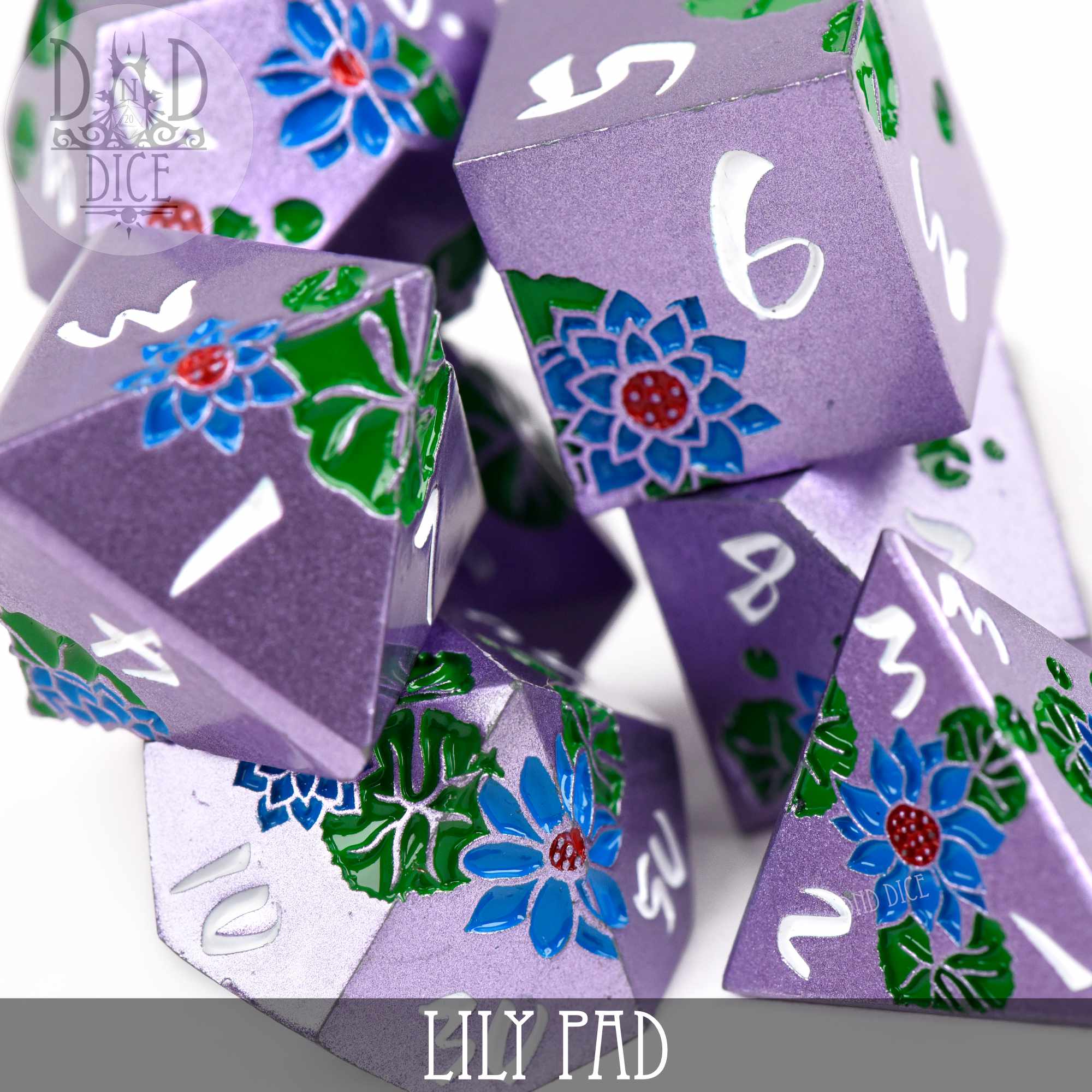 Lily Pad Metal Dice Set