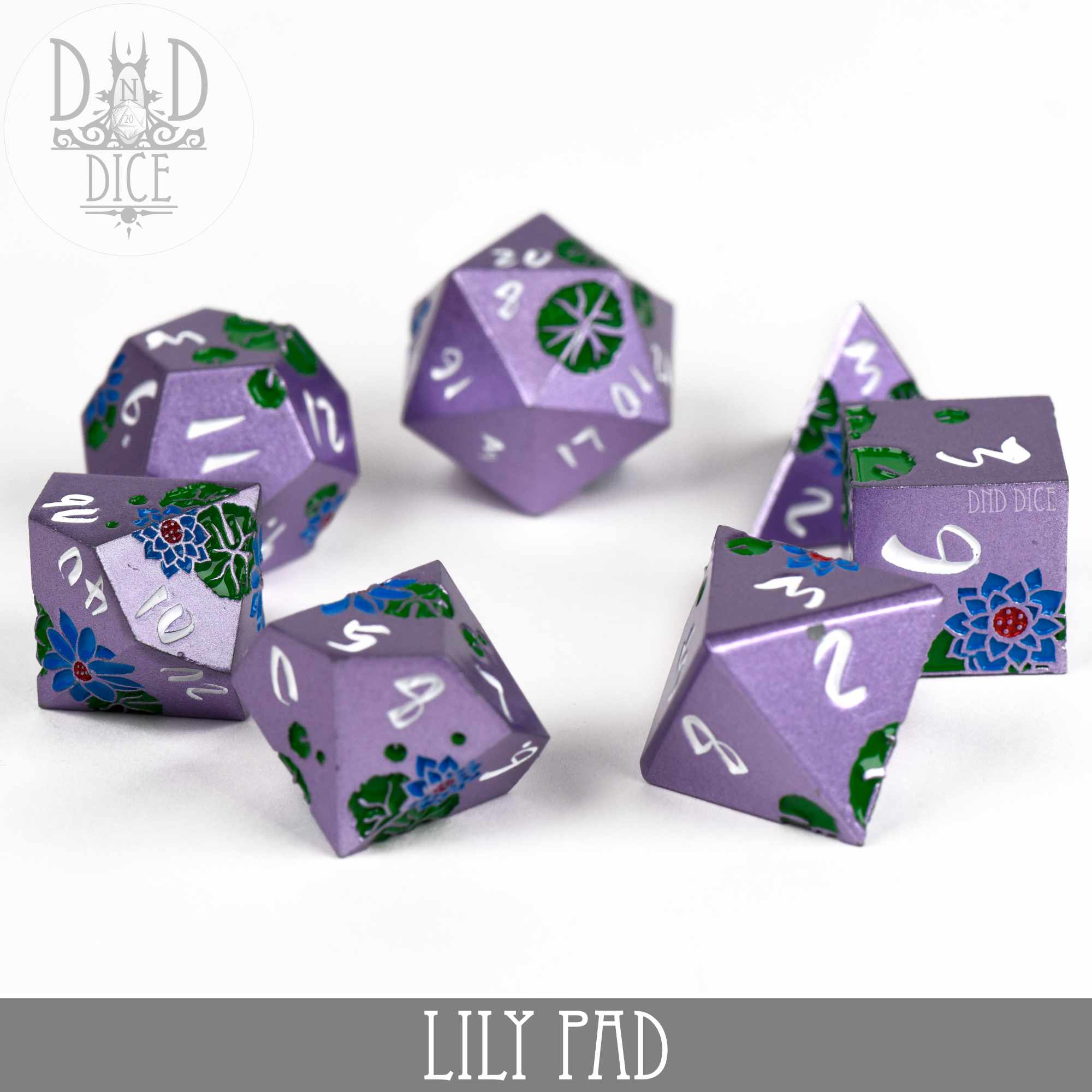 Lily Pad Metal Dice Set