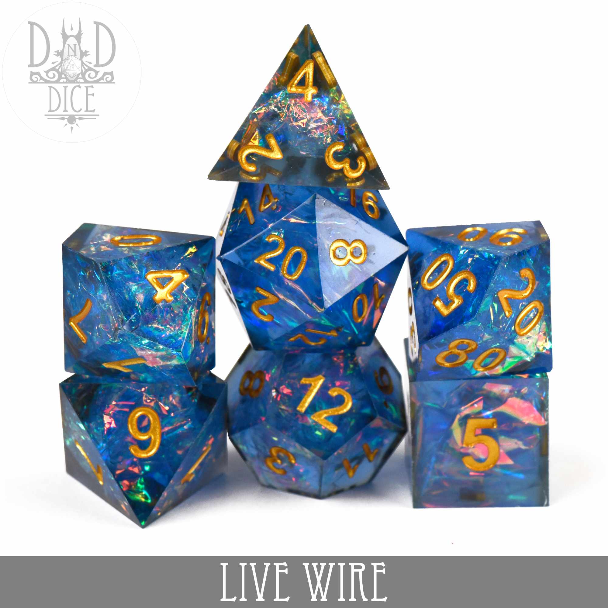 Live Wire Handmade Dice Set