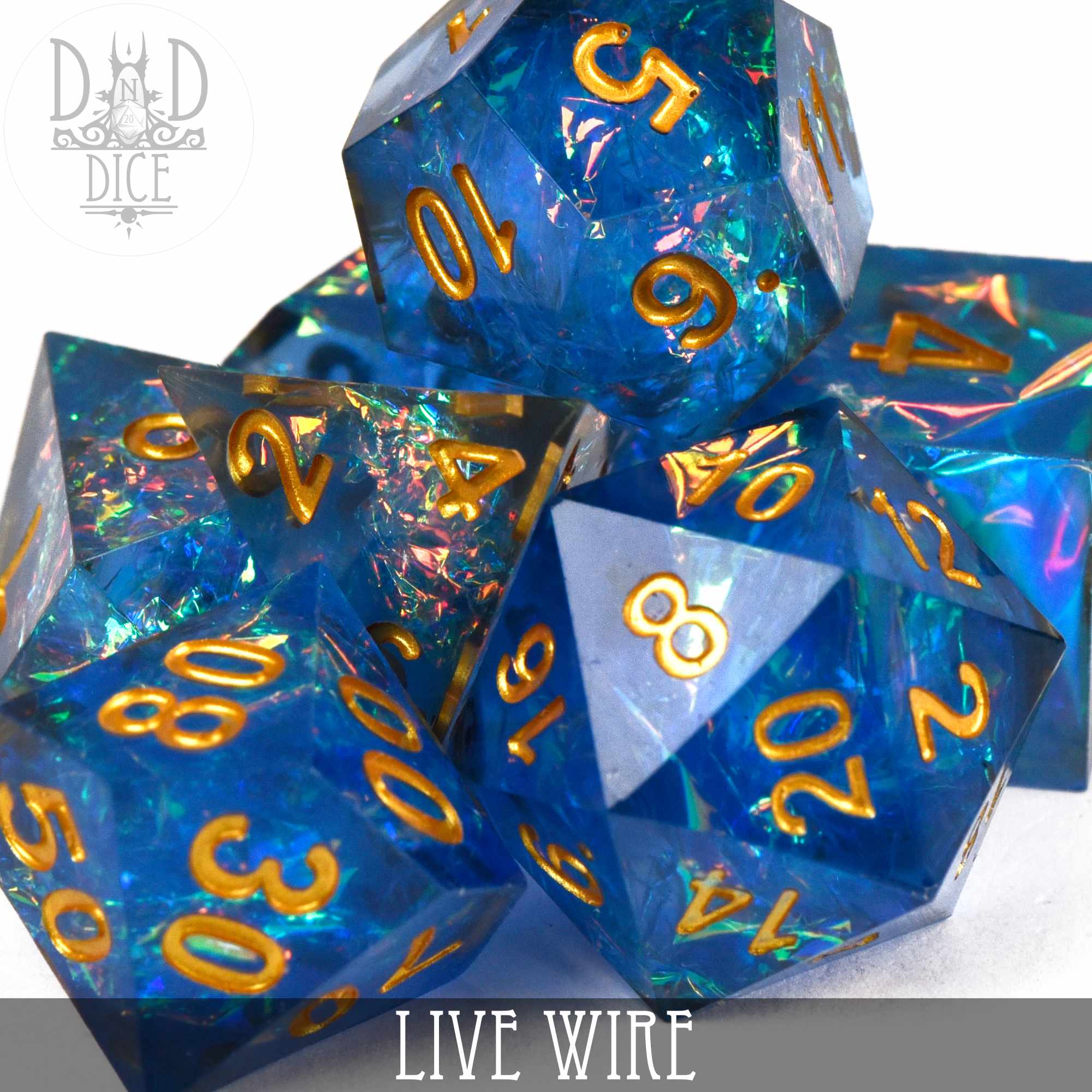 Live Wire Handmade Dice Set