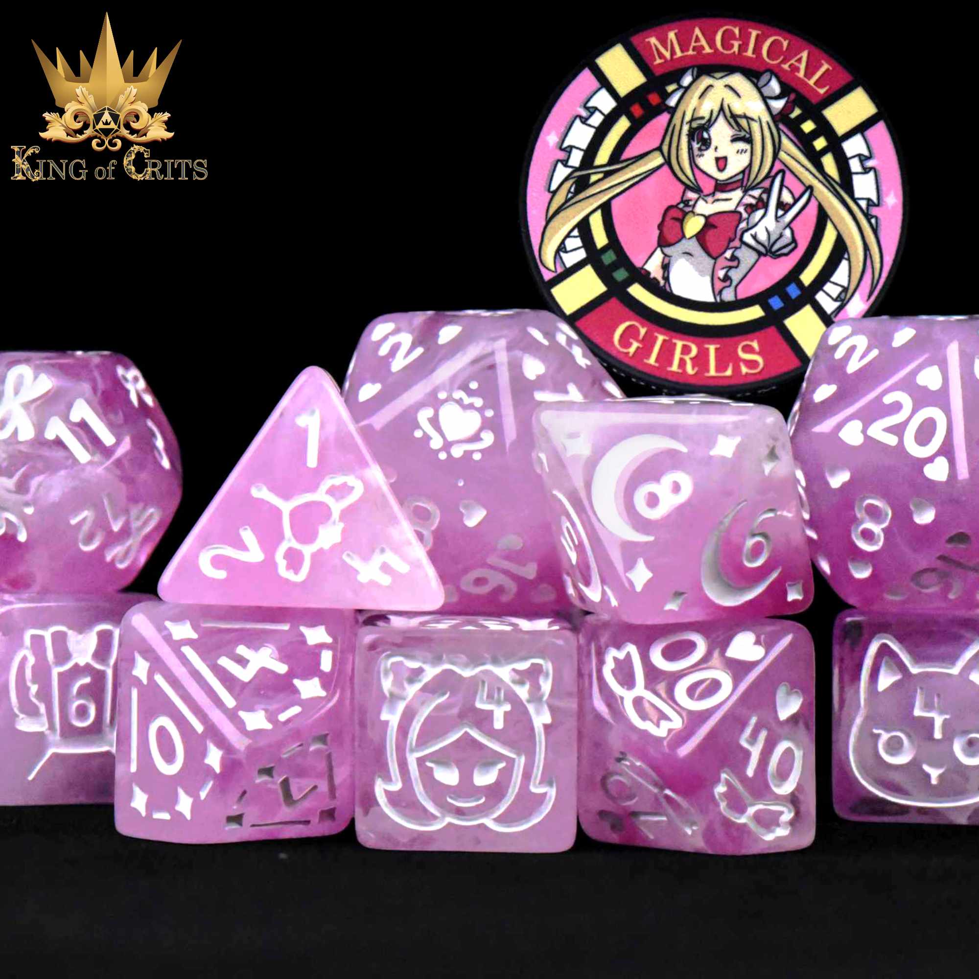 Magical Girls 11 Dice Set