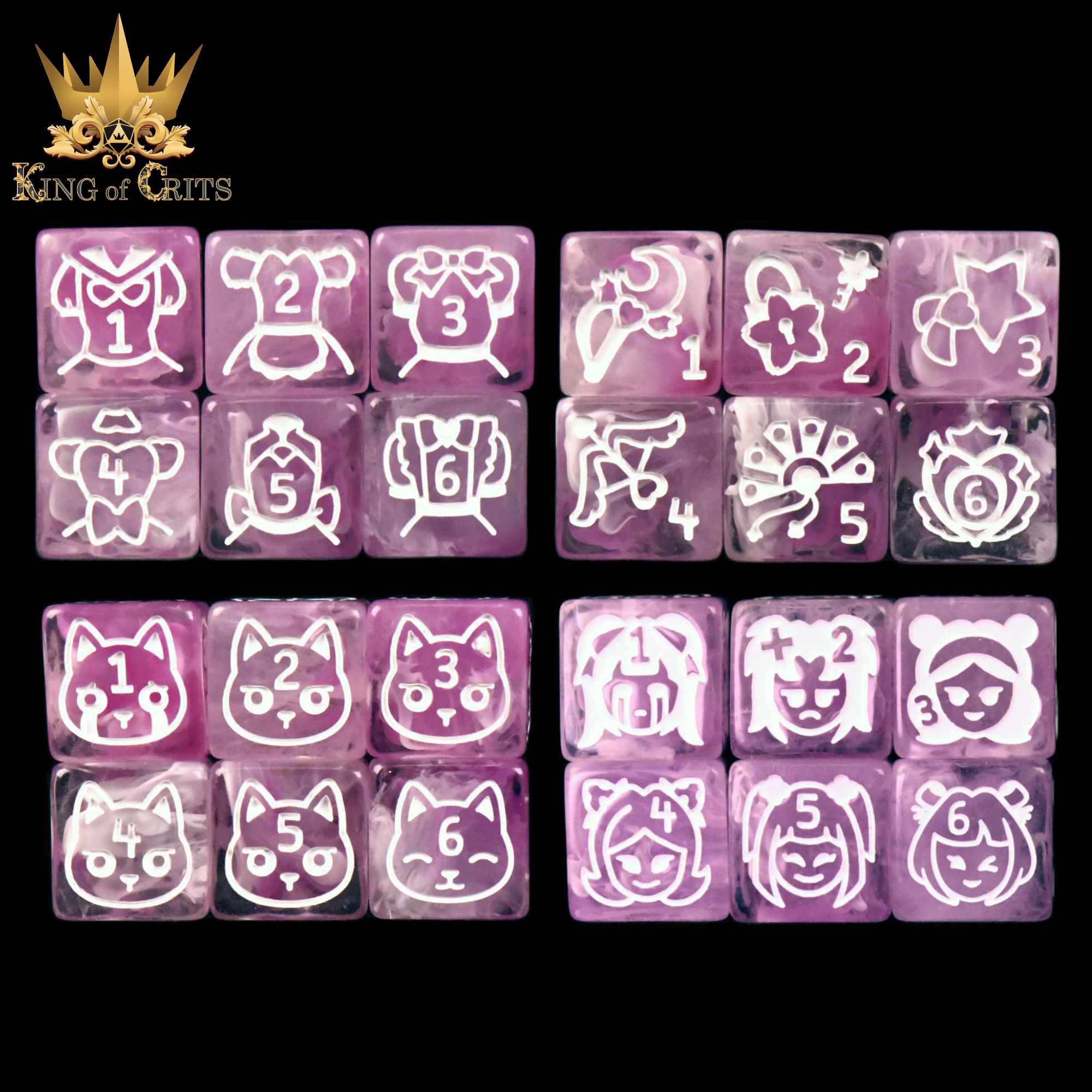 Magical Girls 11 Dice Set