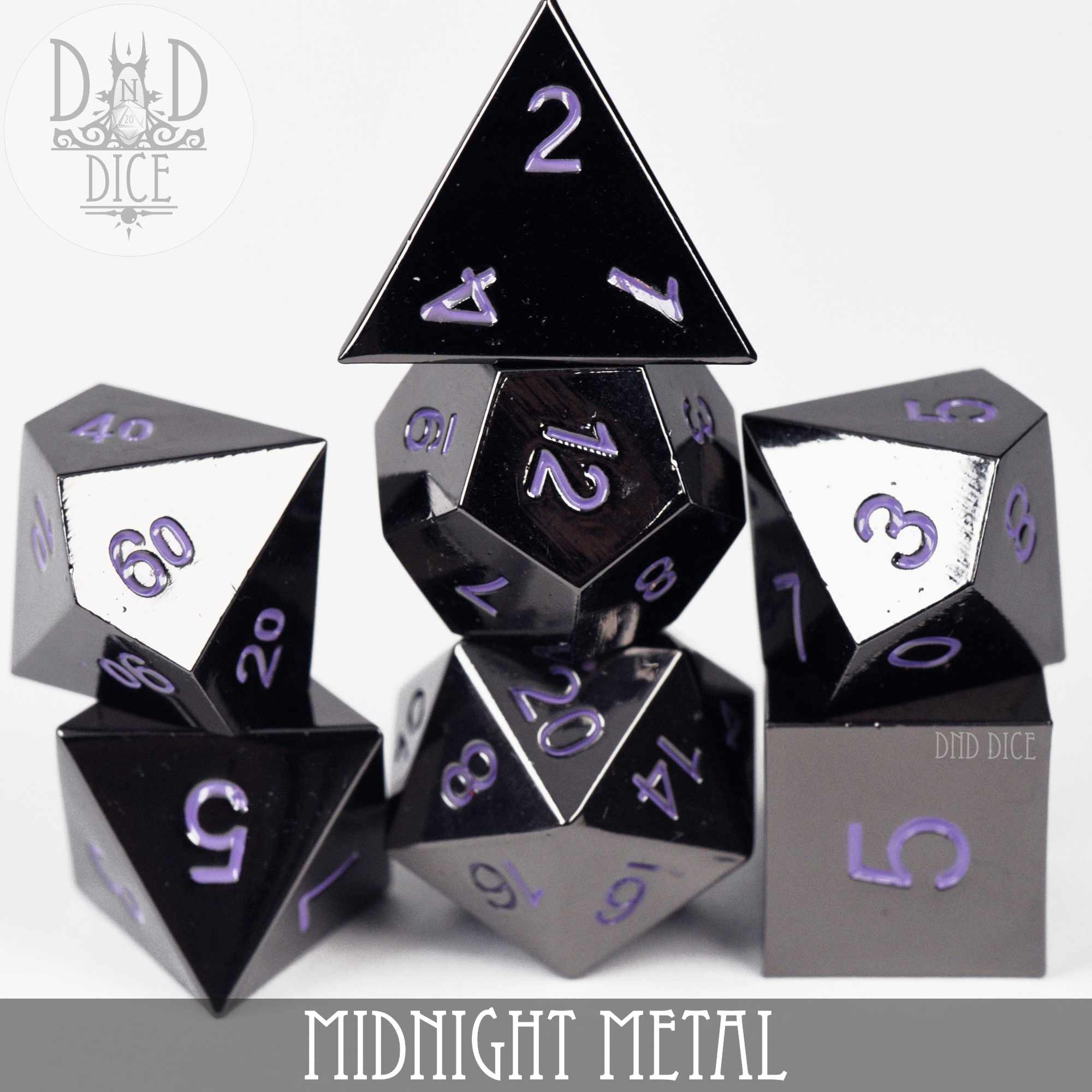 Midnight Metal Dice Set