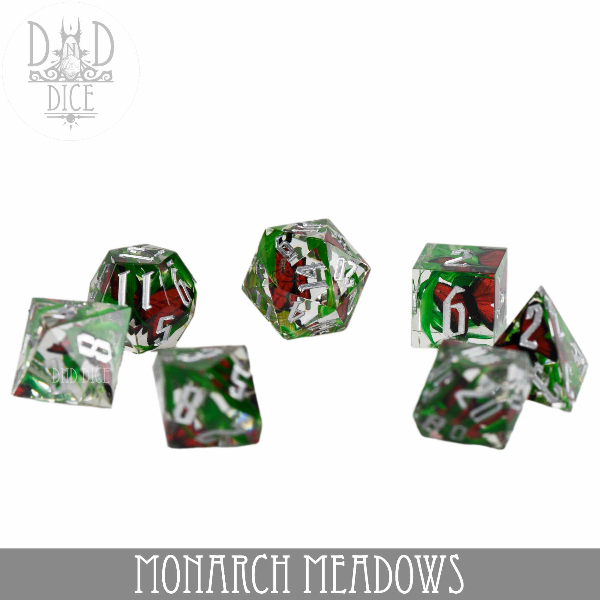 Monarch Meadows Handmade Dice Set