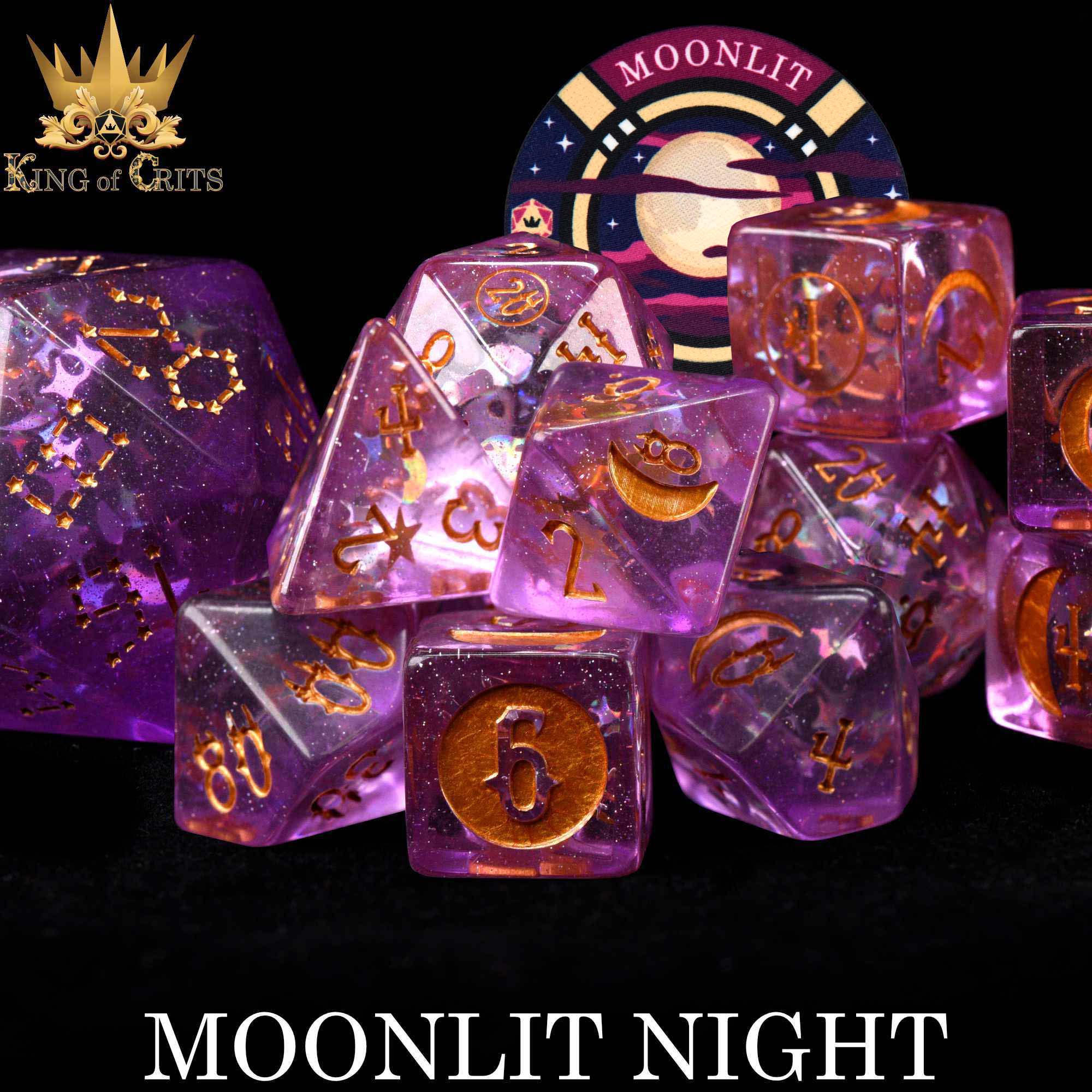 Moonlit Night 12 Dice Set